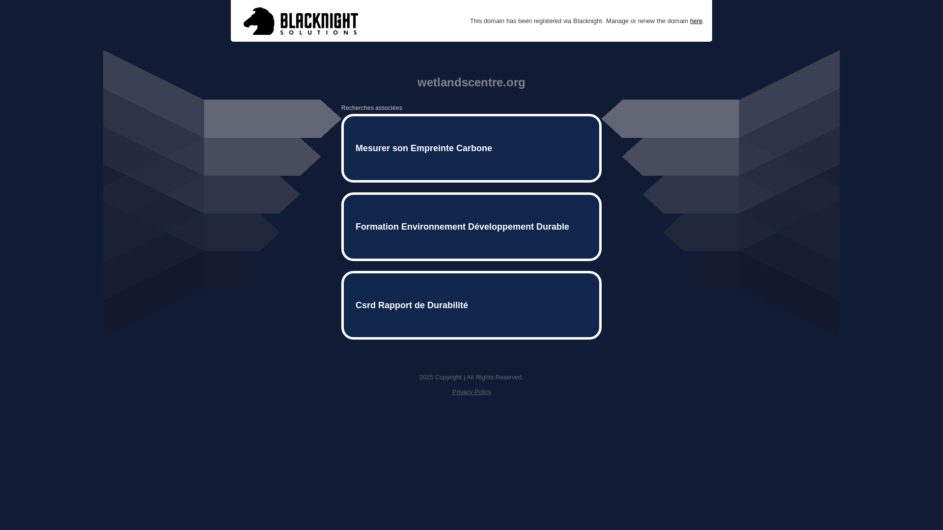 website screenshot of https://wetlandscentre.org/