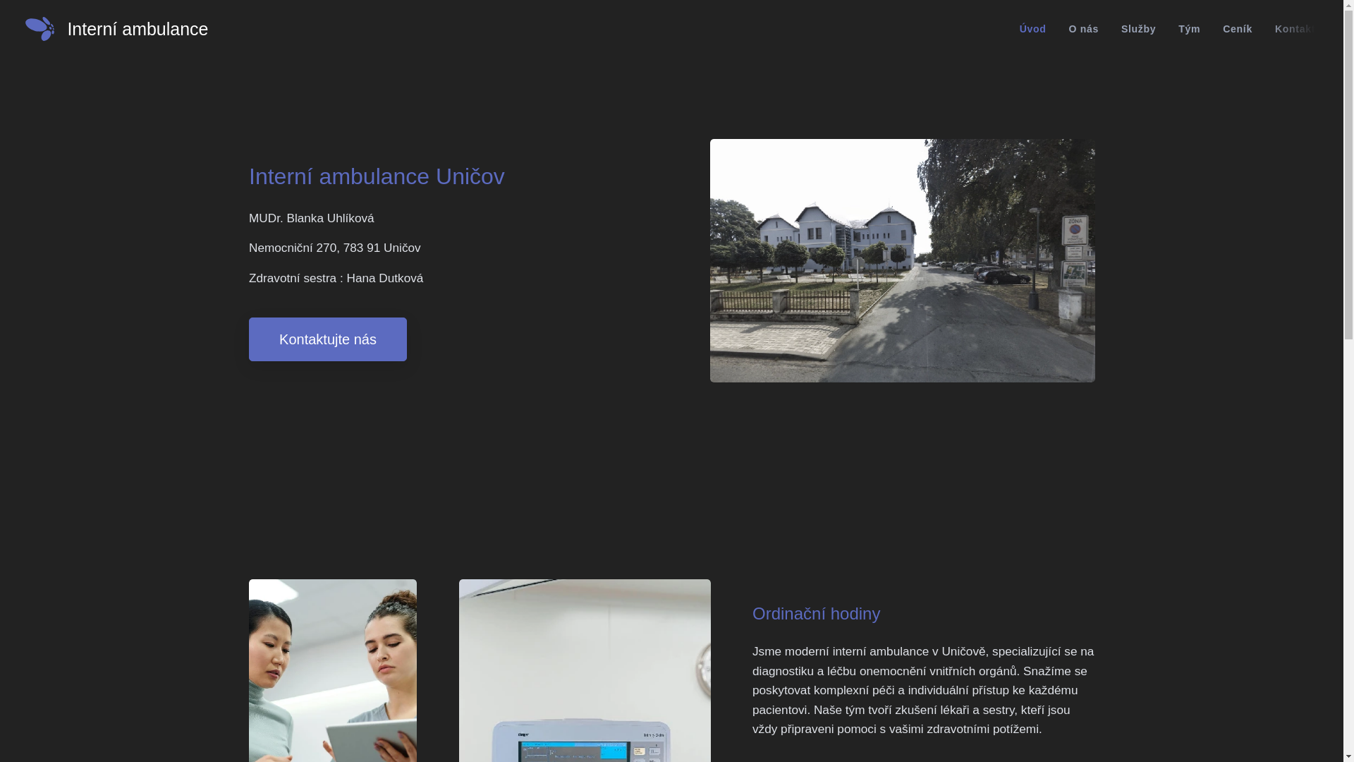 website screenshot of https://uhlikovablankamudr.cz/