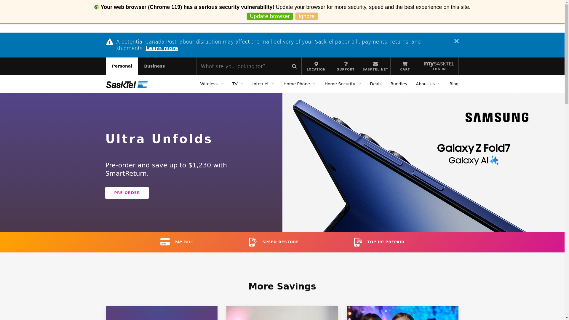 website screenshot of https://secure6.i-doxs.net/SaskTel/Secure/PayHistory.aspx