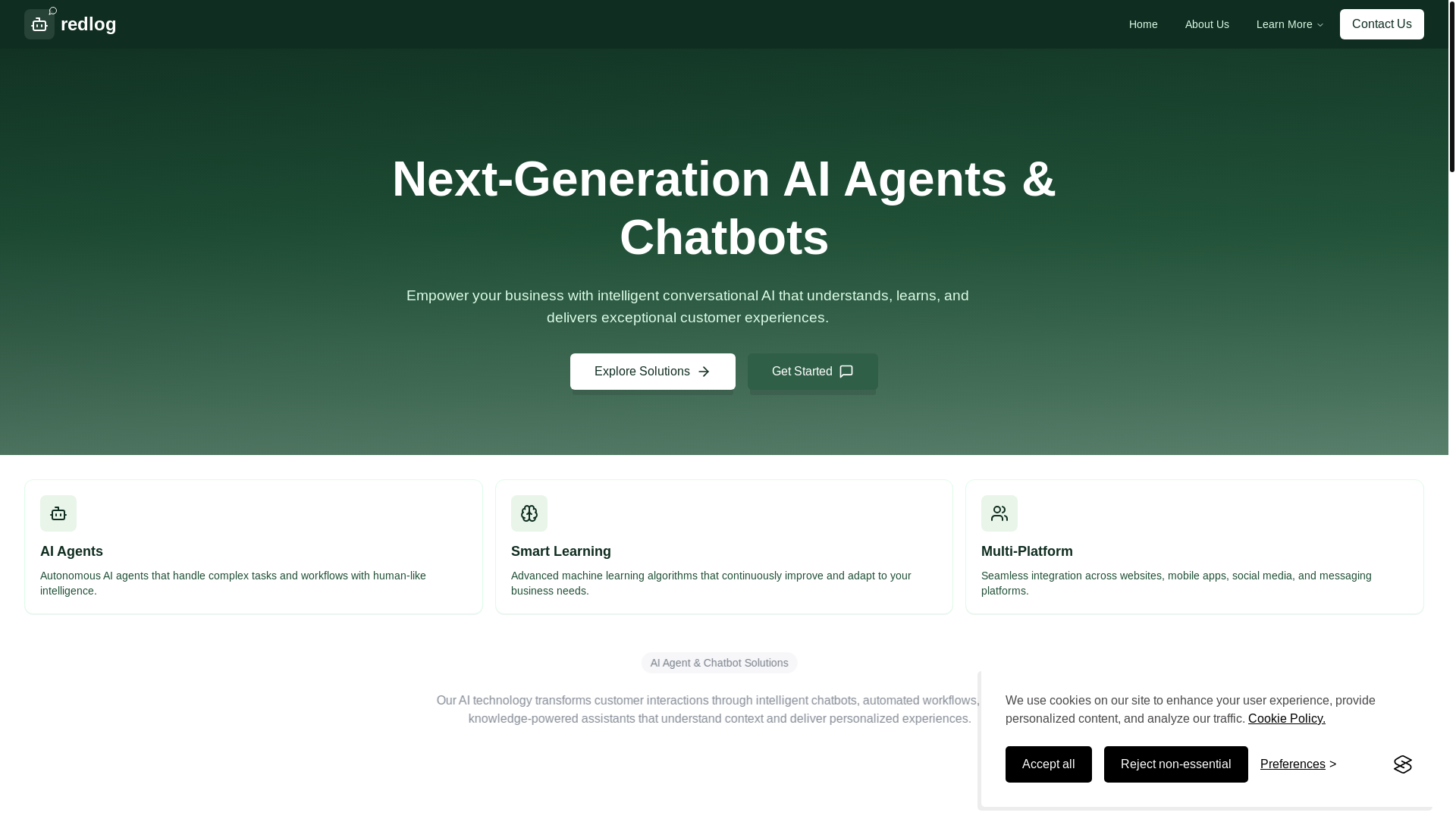 website screenshot of https://redlog-official-site.pages.dev/