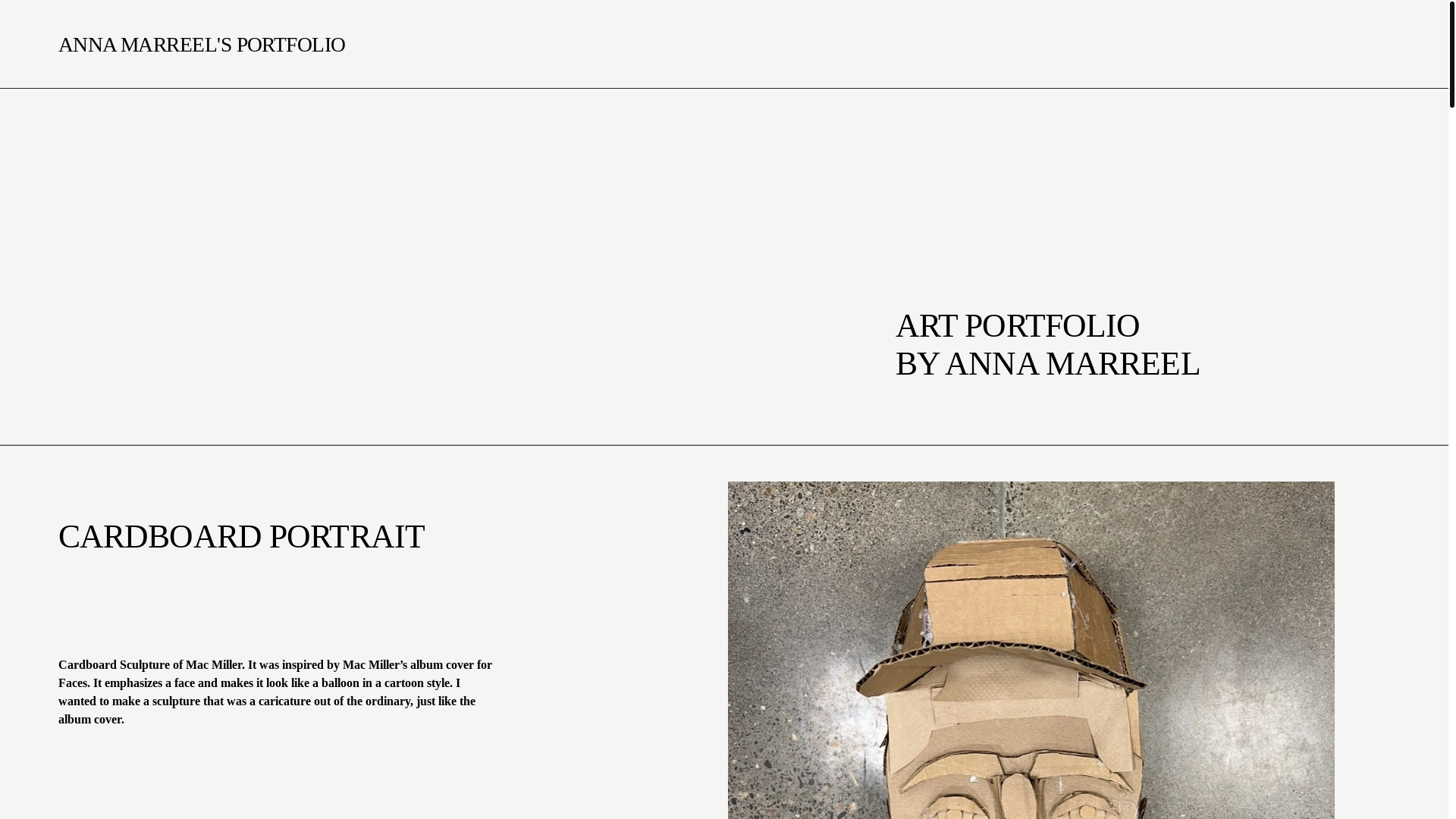website screenshot of https://annamarreel.com/