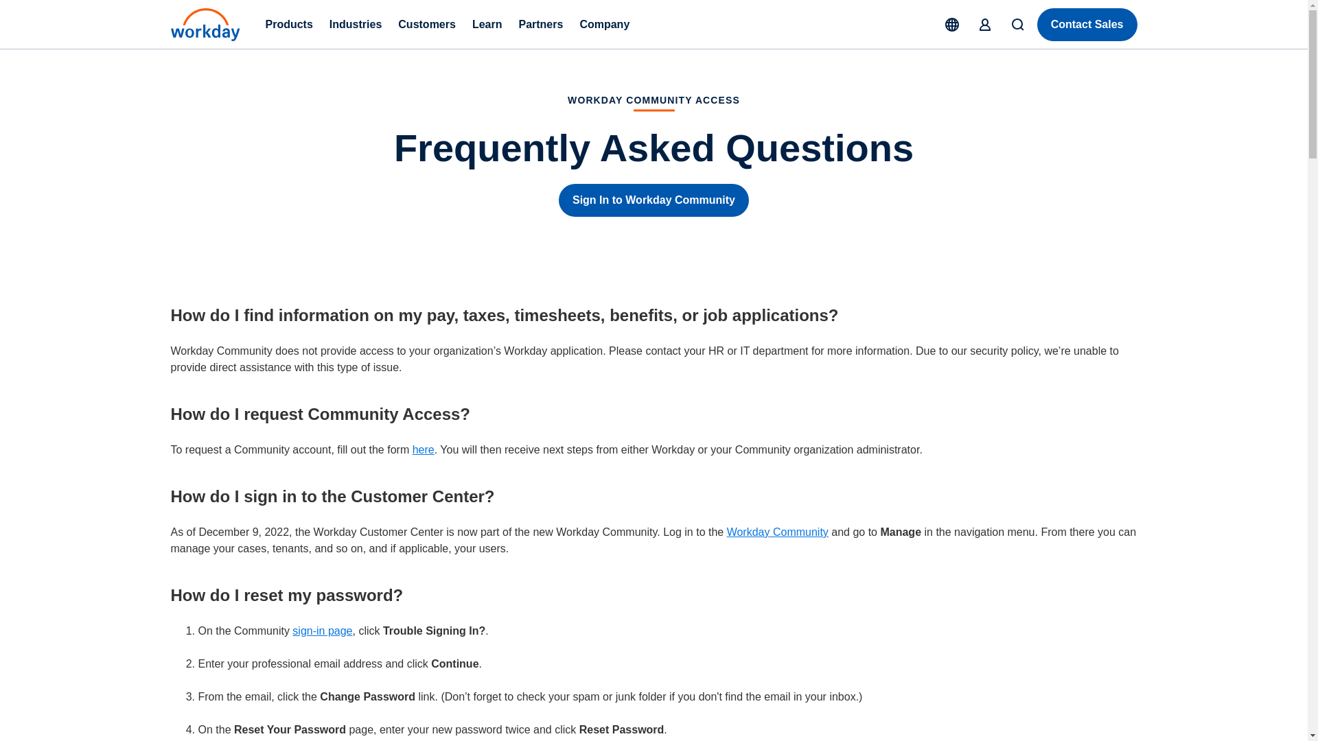 website screenshot of https://www.workday.com/en-us/workdayresourcecenterfaq.html
