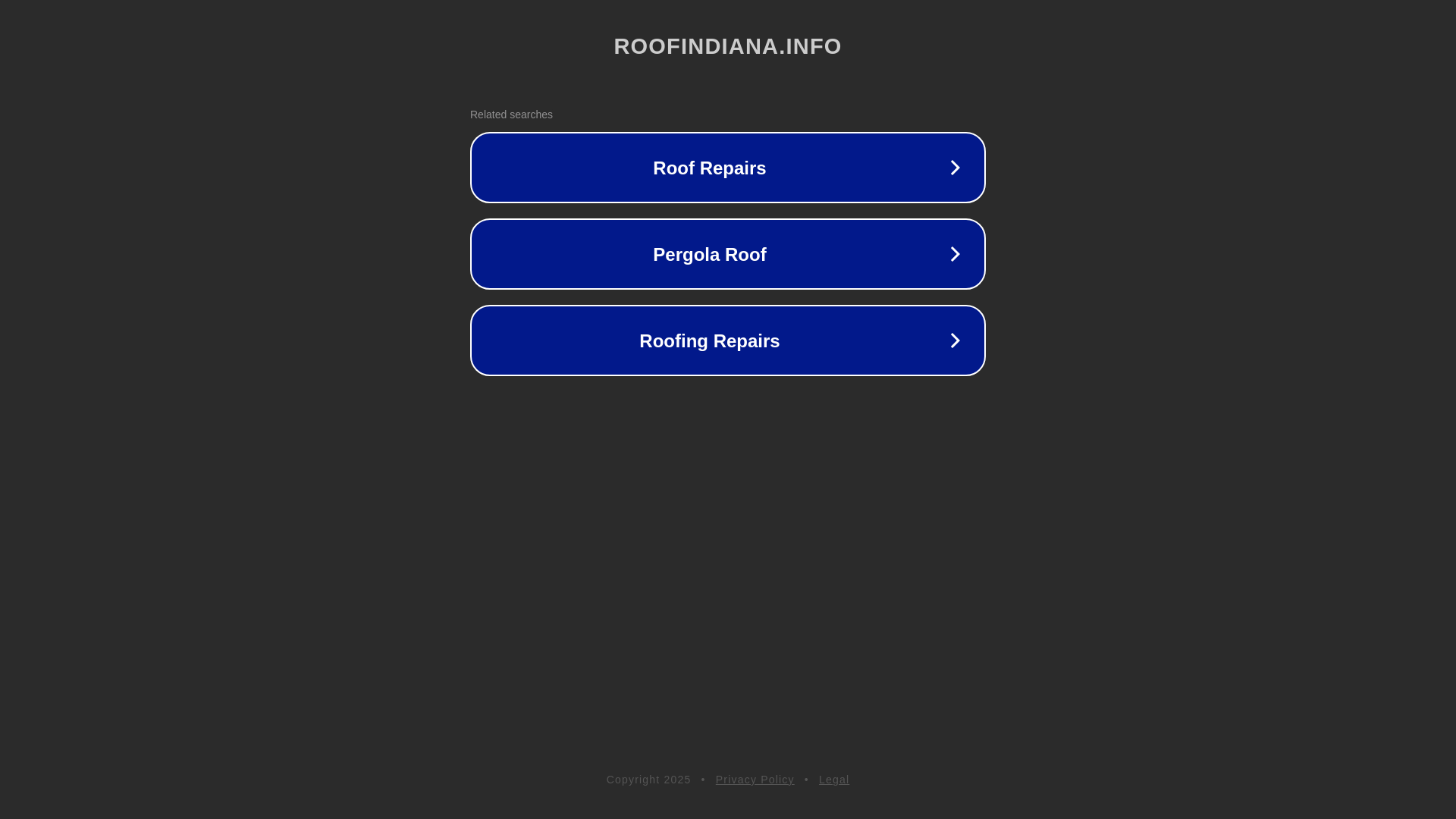 website screenshot of https://roofindiana.info/