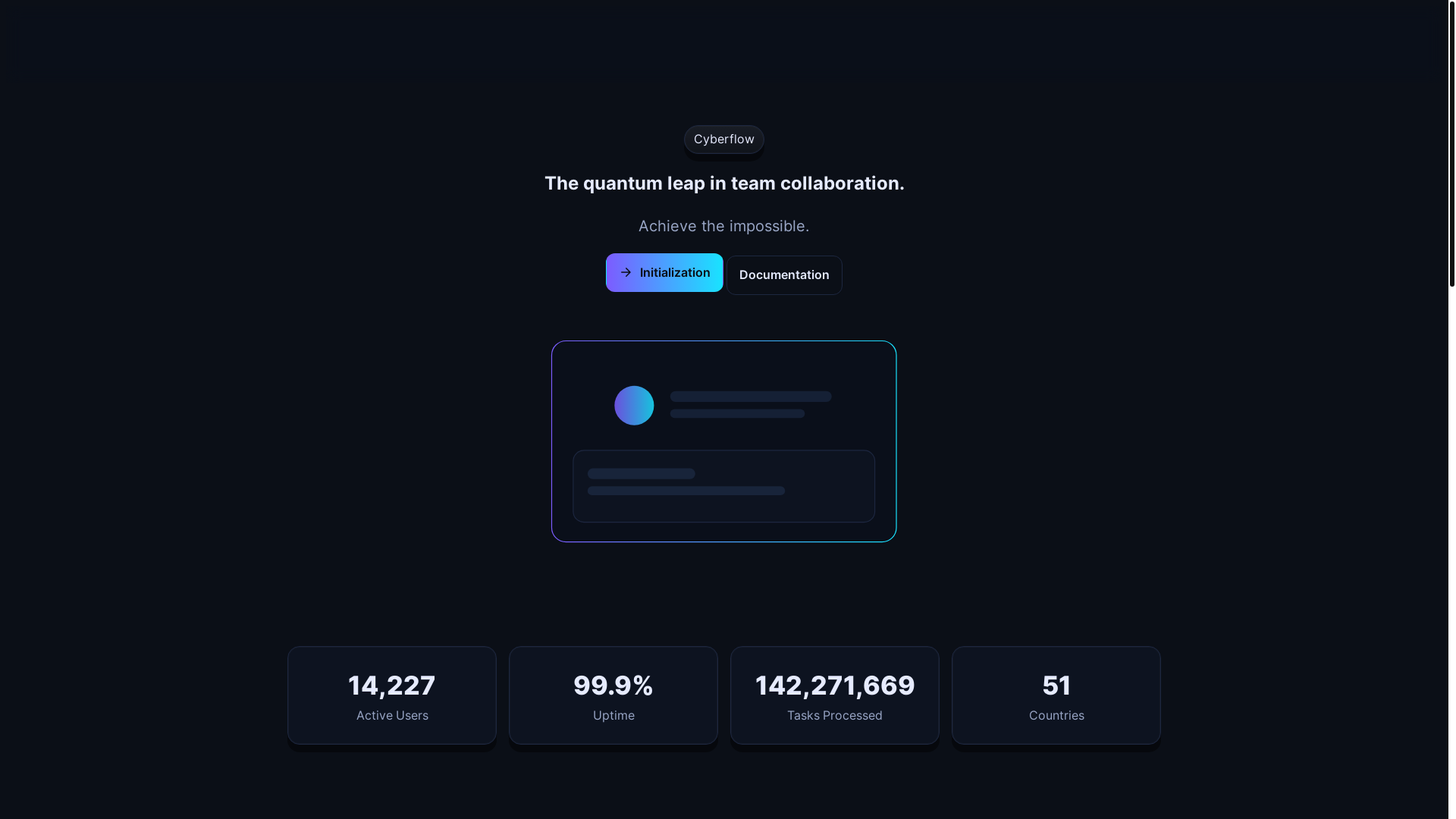 website screenshot of https://cyberflow.pages.dev/