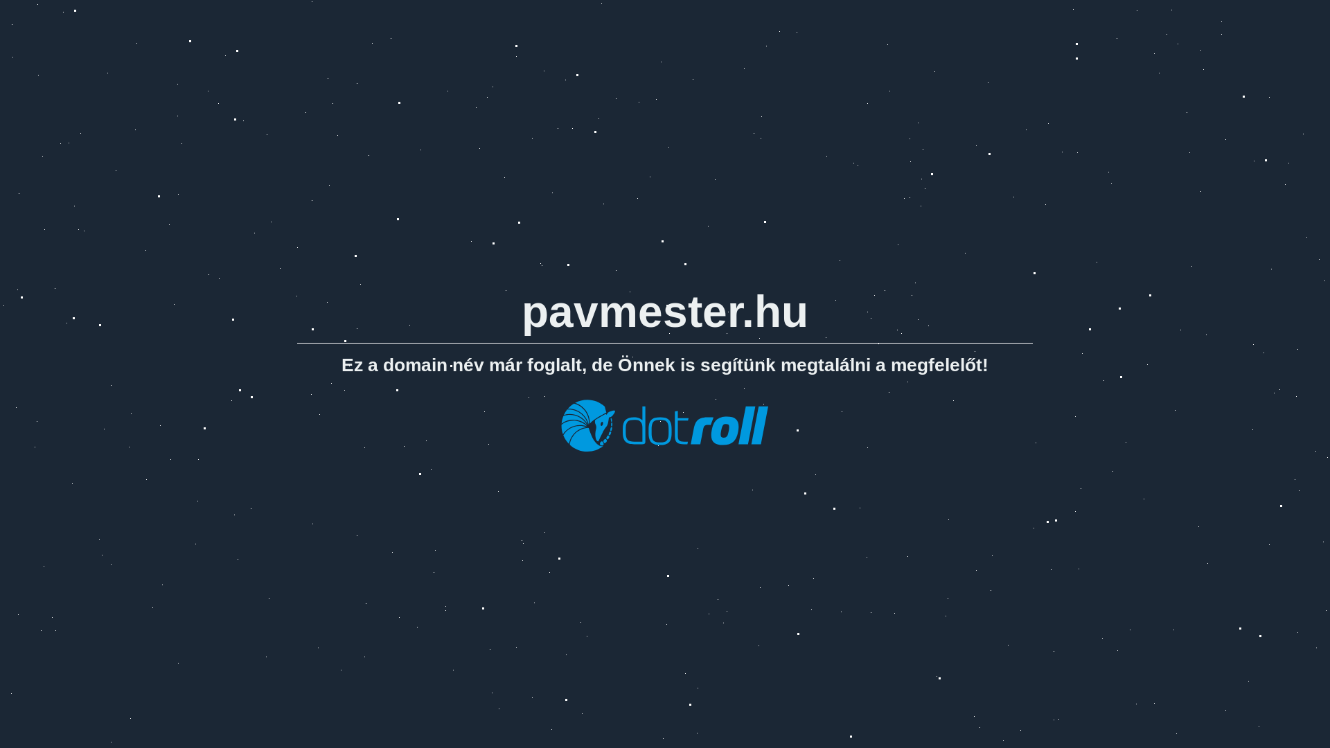 website screenshot of https://pavmester.hu/