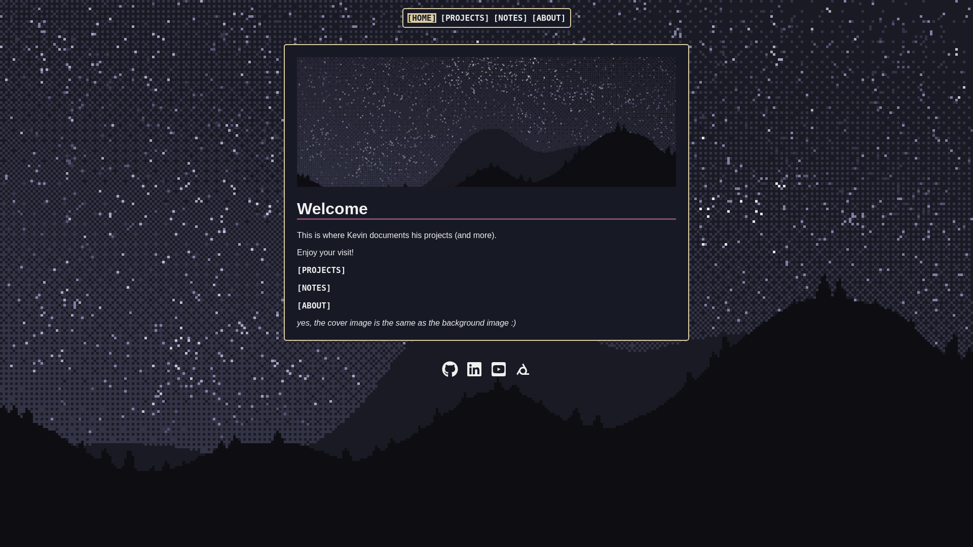 website screenshot of https://kxvin.pages.dev/