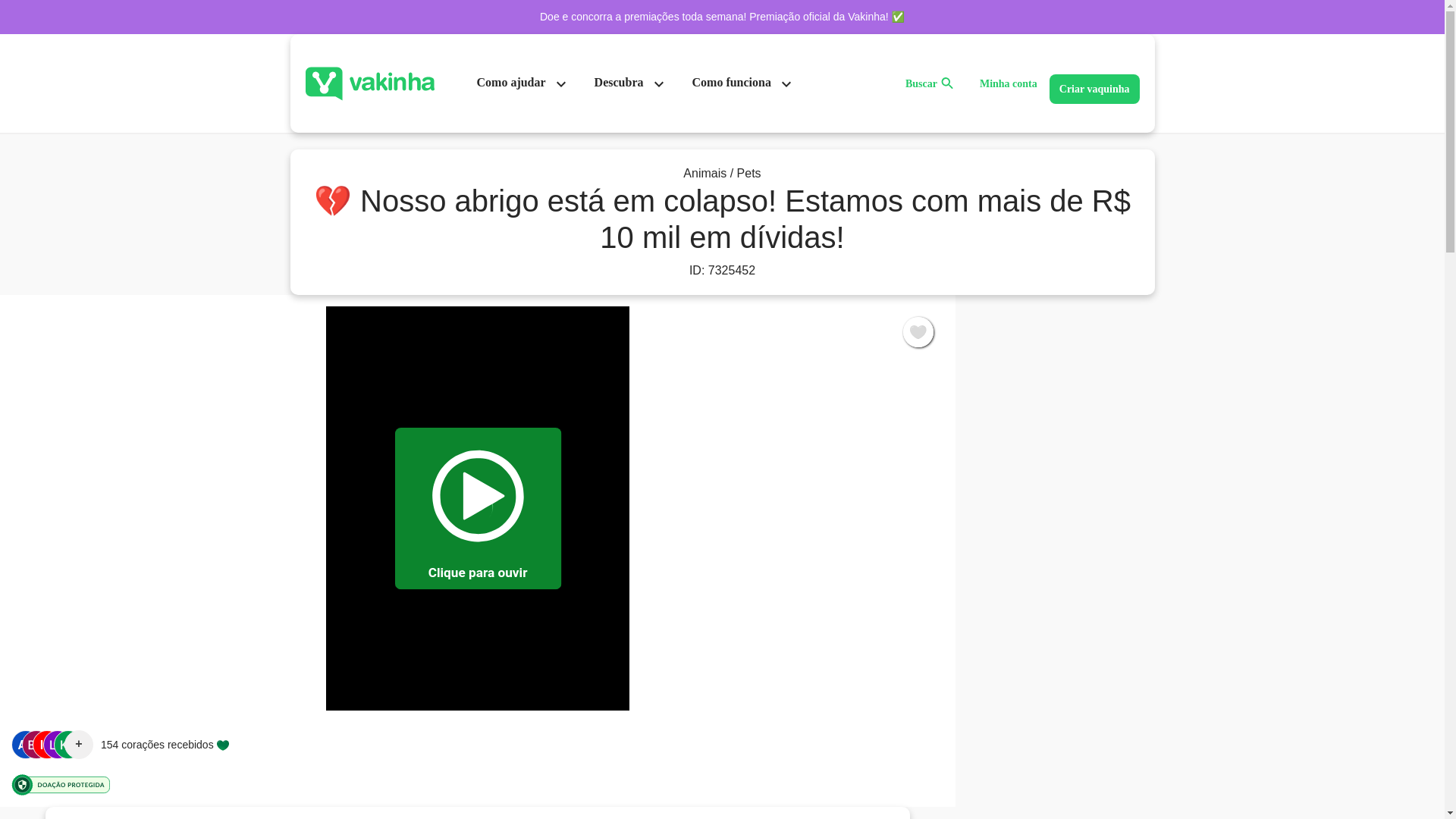 website screenshot of https://latidosdesperanca.com/
