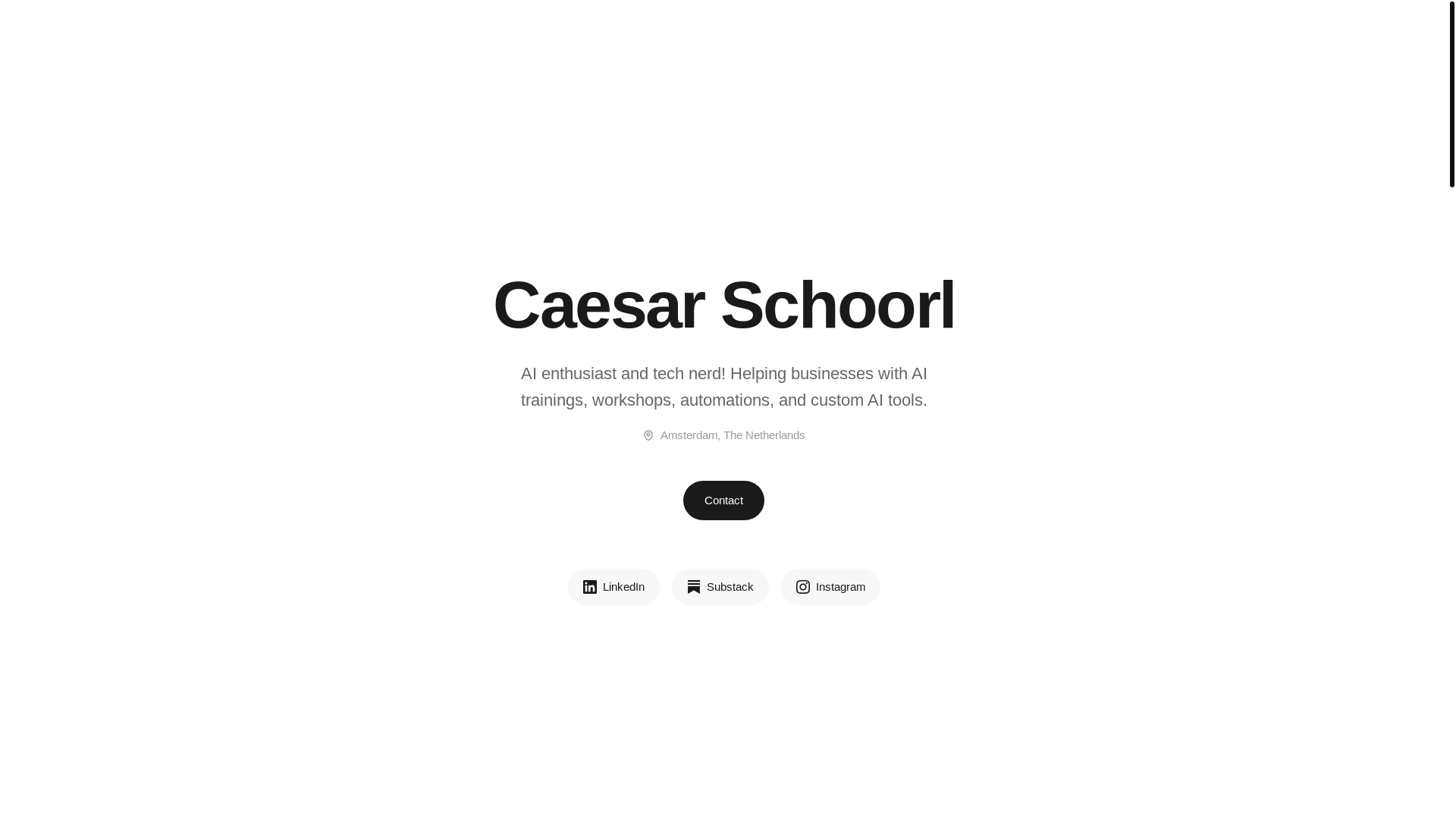 website screenshot of https://caesarschoorl.com/