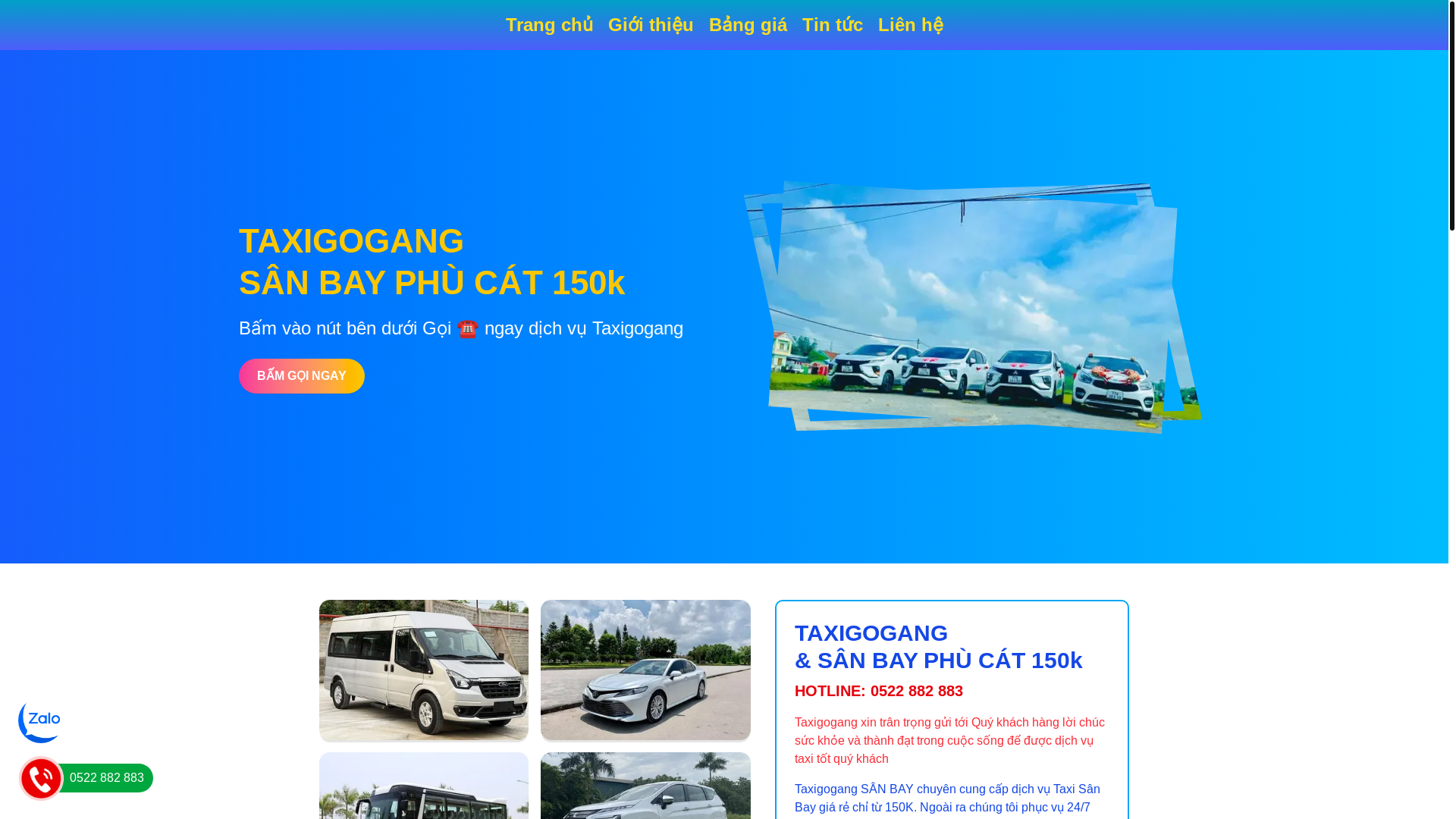 website screenshot of https://taxigogang.online/