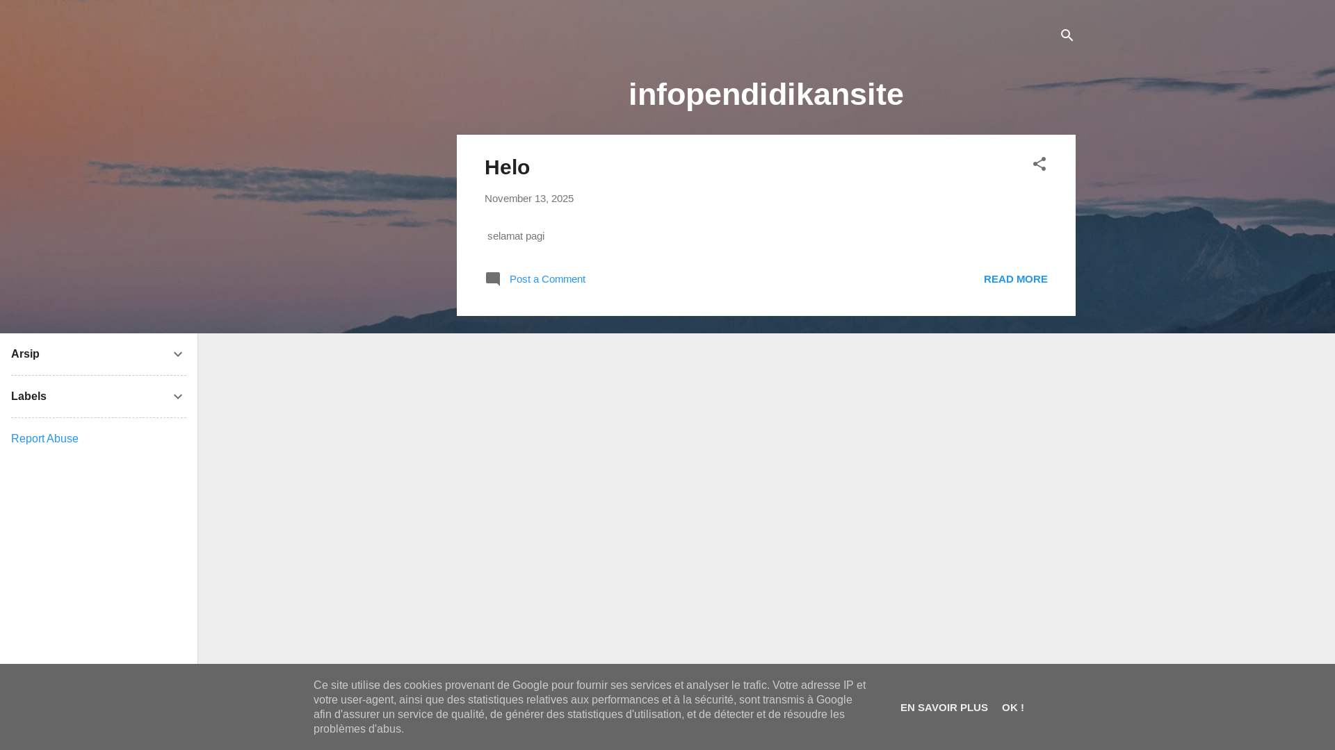 website screenshot of https://beritapendidikan.site/