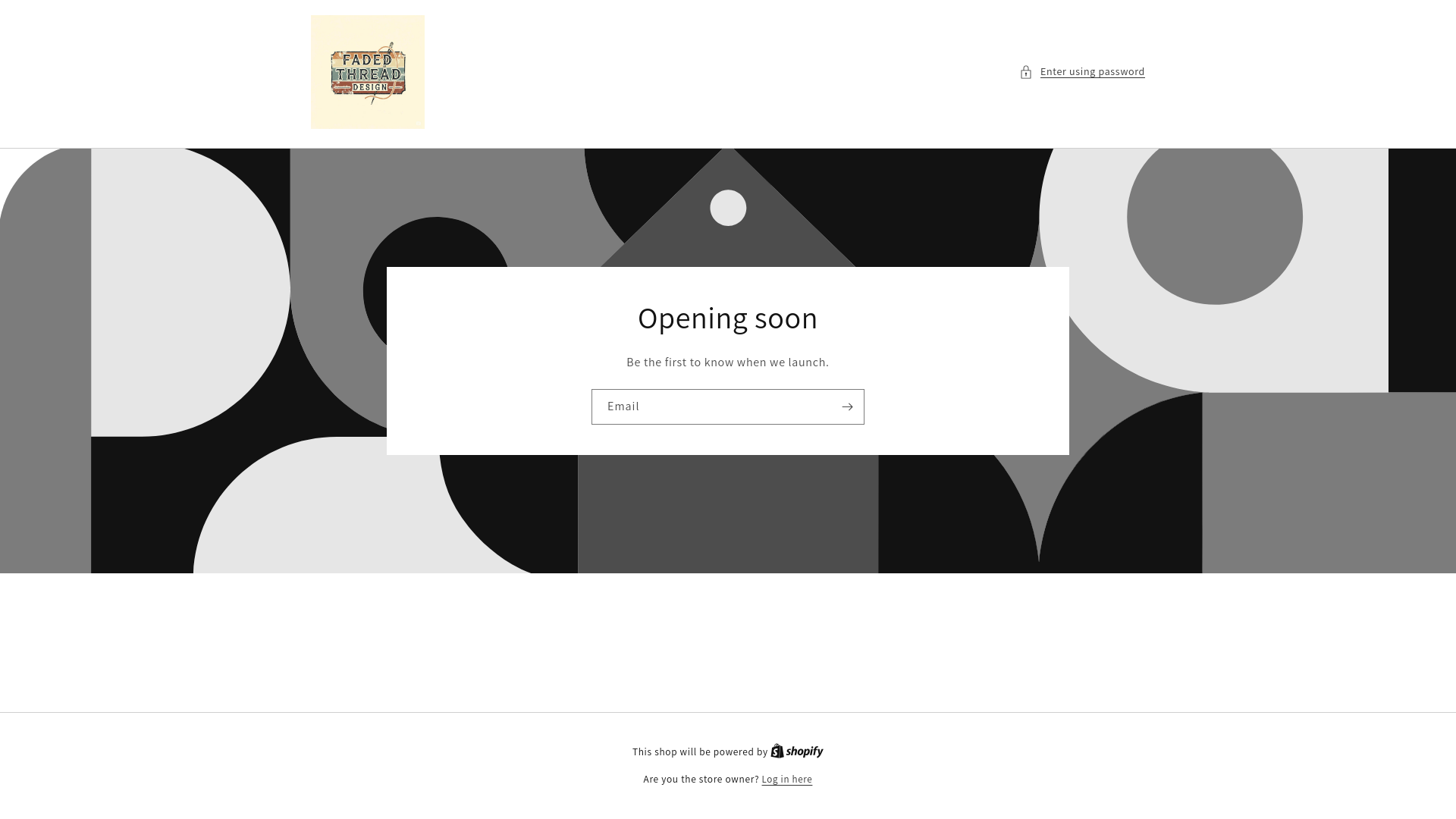 website screenshot of https://fadedthreaddesign.ca/
