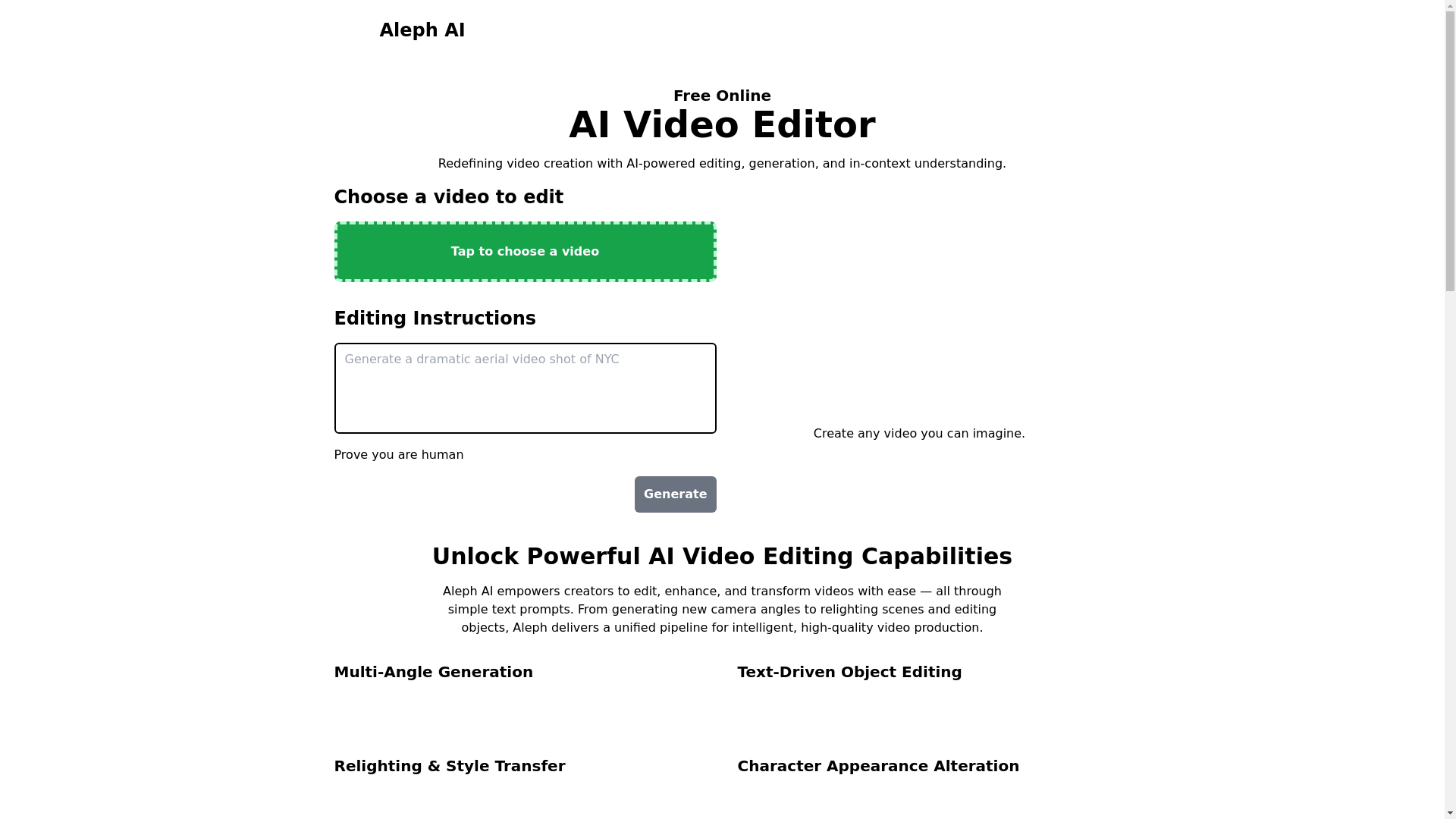 website screenshot of https://aleph-ai.pages.dev/