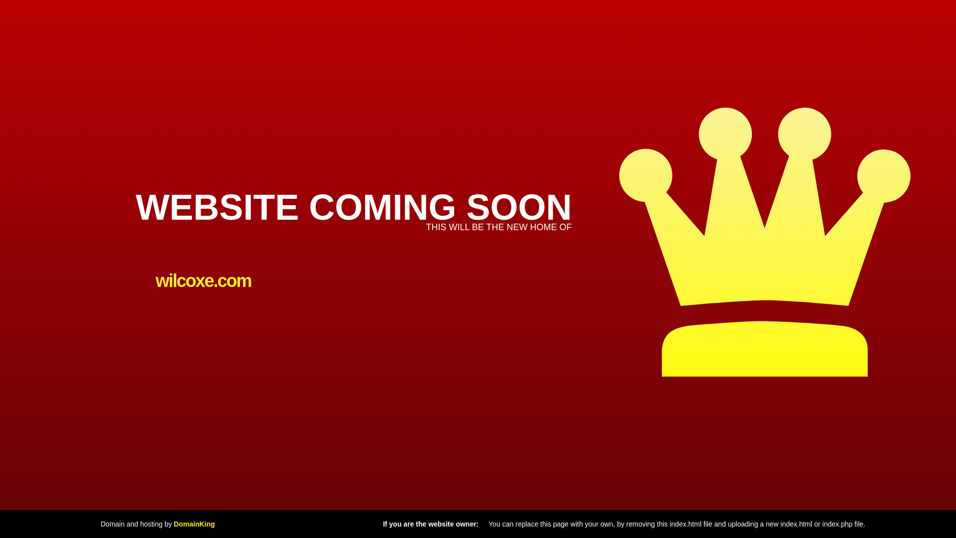 website screenshot of https://wilcoxe.com/