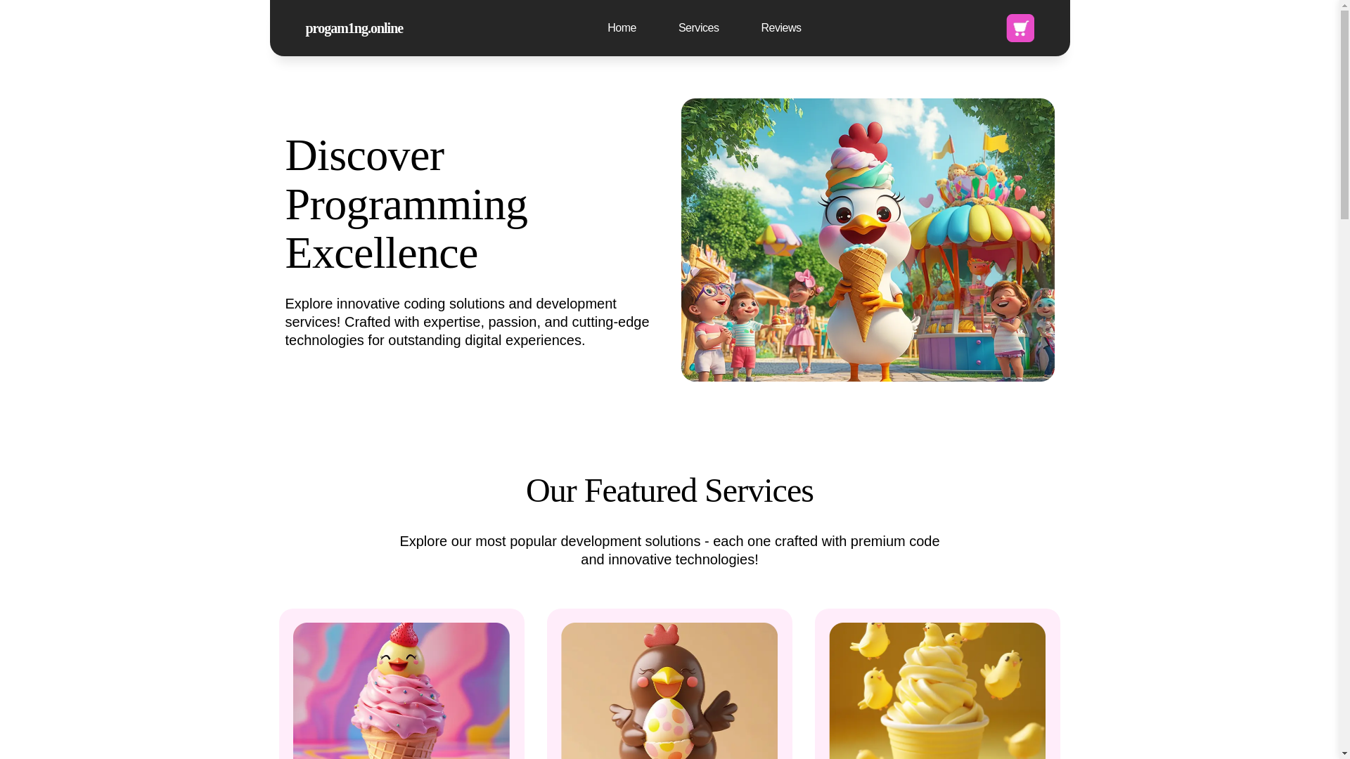 website screenshot of https://progam1ng.online/
