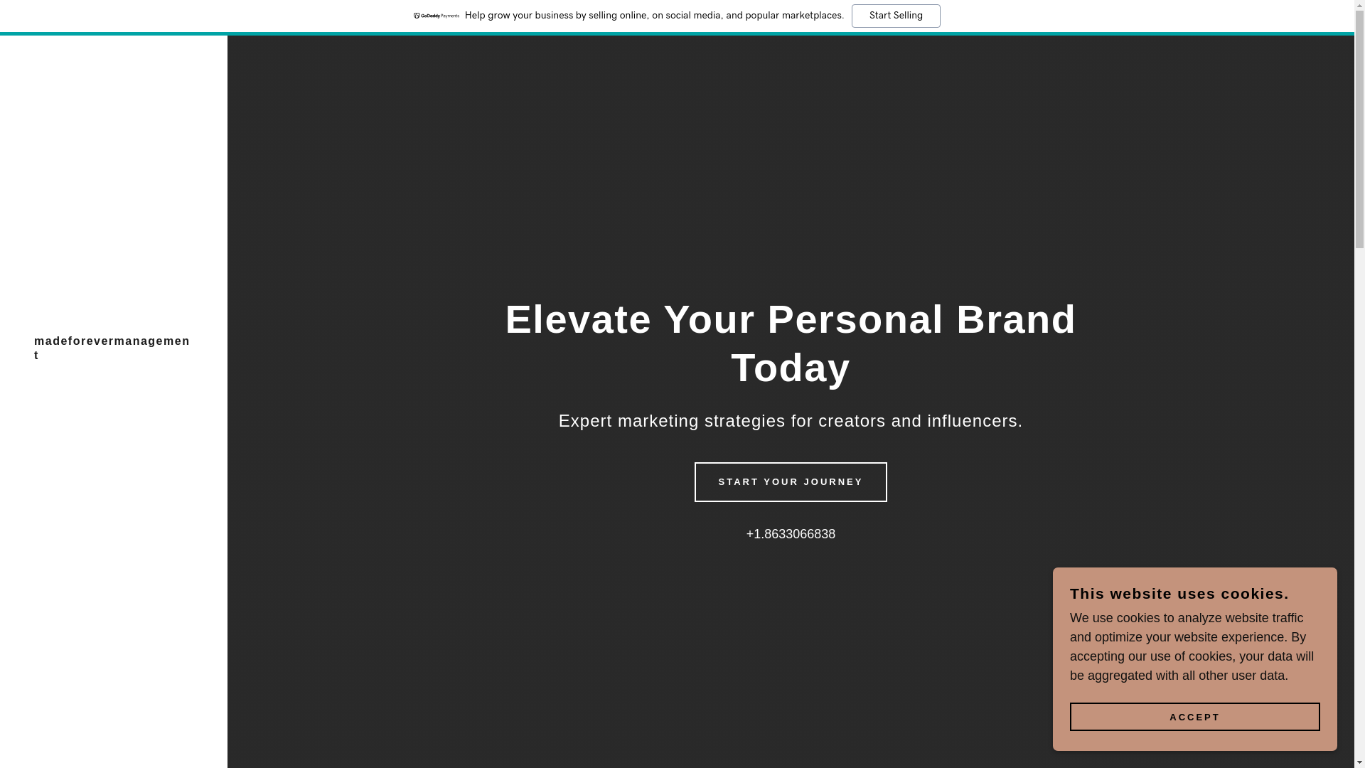 website screenshot of https://madeforevermgmt.com/