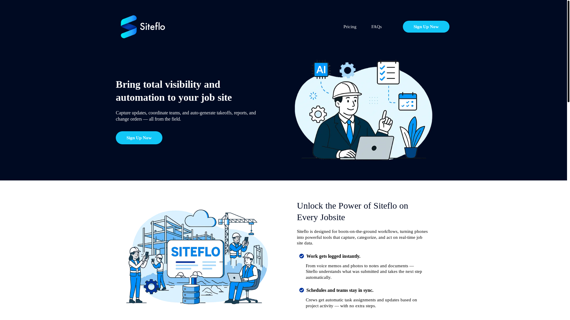 website screenshot of https://trysiteflo.com/