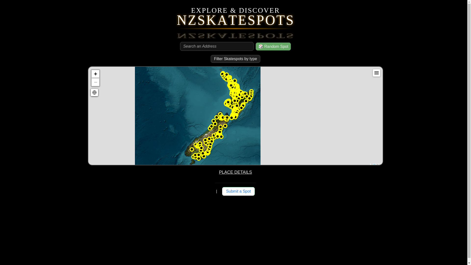 website screenshot of https://nzskatespots.pages.dev/