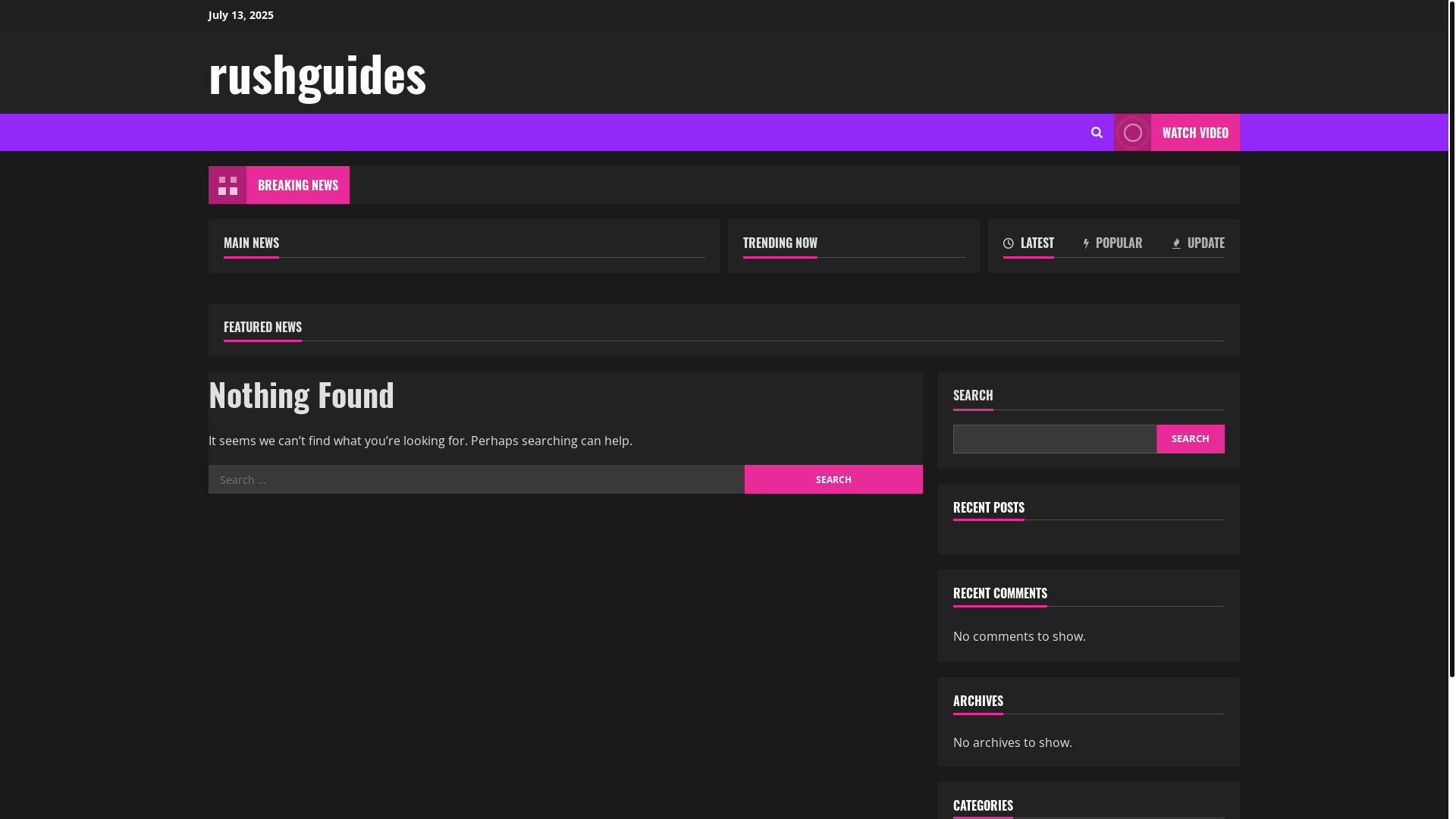 website screenshot of https://rushguides.my.id/