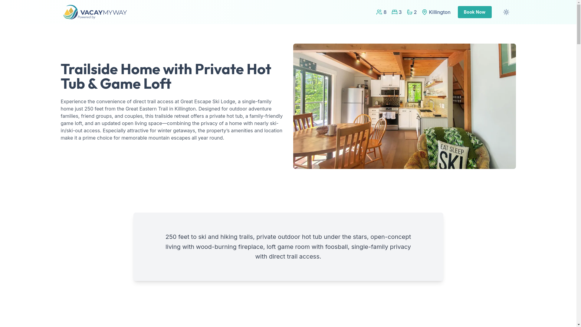 website screenshot of https://trailsideaccess.house/
