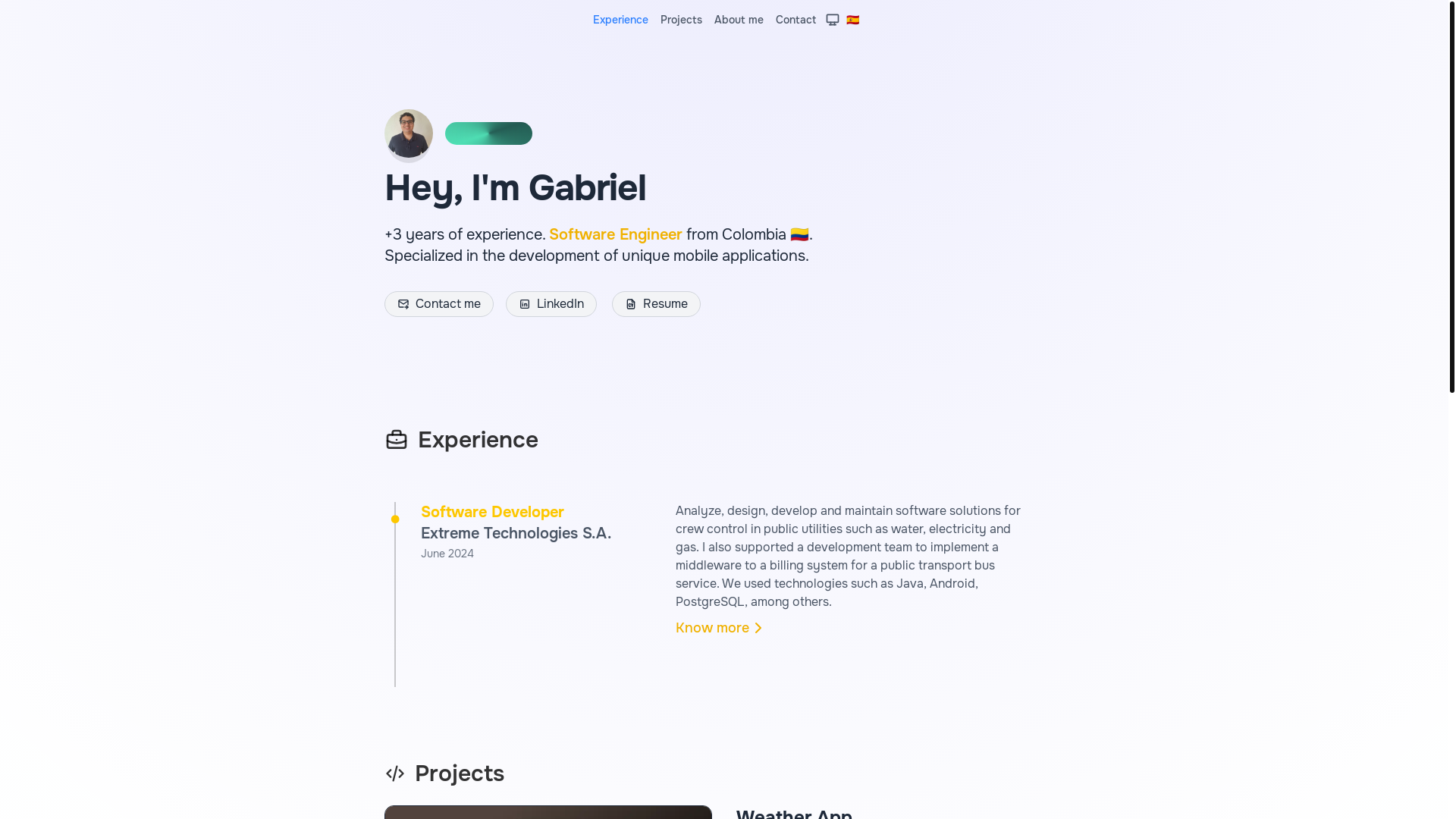 website screenshot of https://gabogomez.dev/