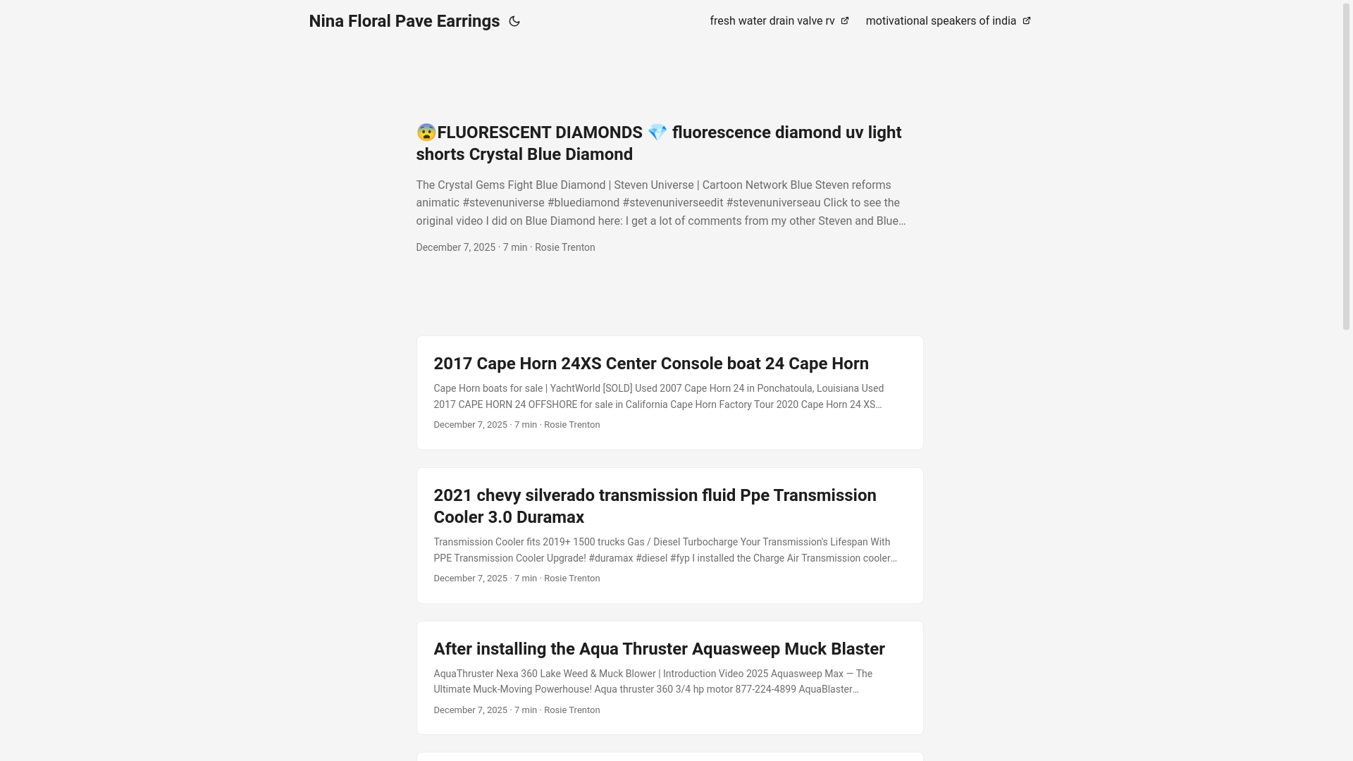 website screenshot of https://ninafloralpaveearrings.pages.dev/