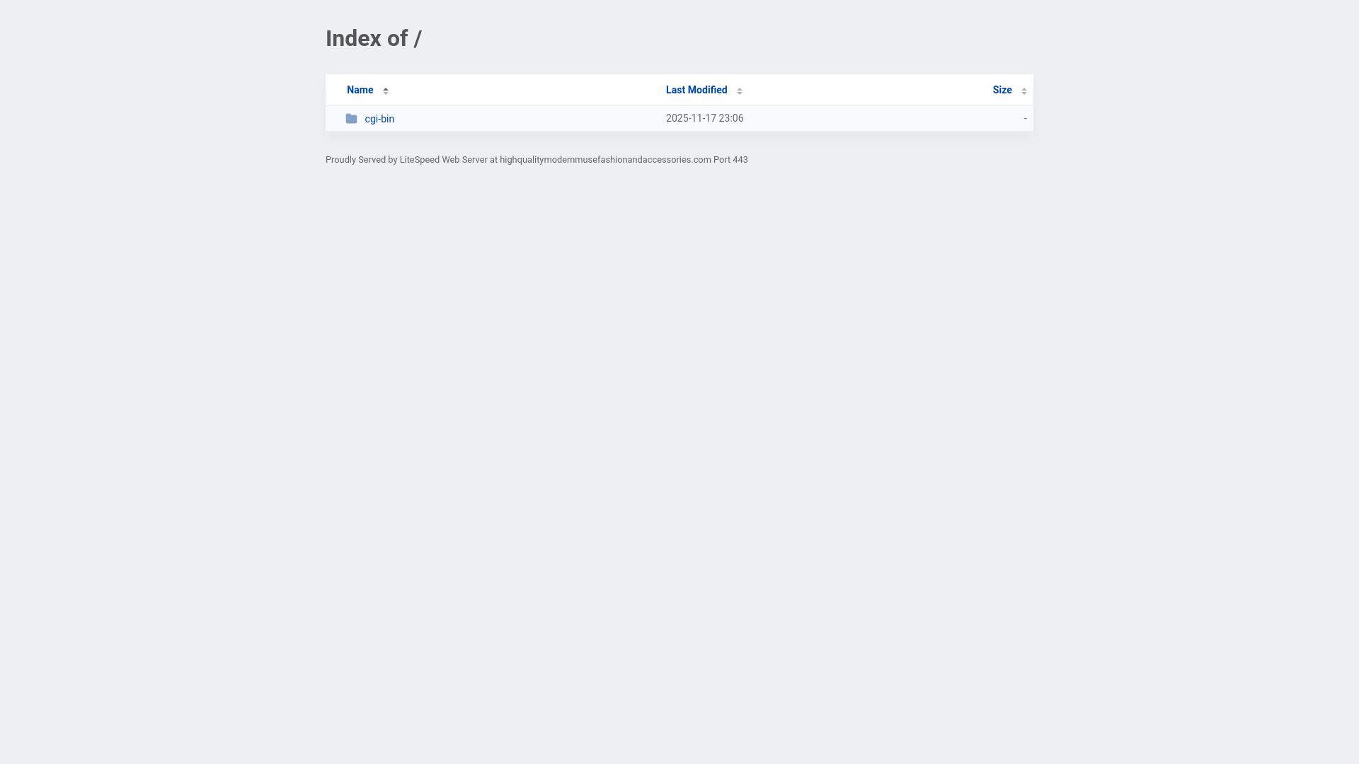 website screenshot of https://highqualitymodernmusefashionandaccessories.com/