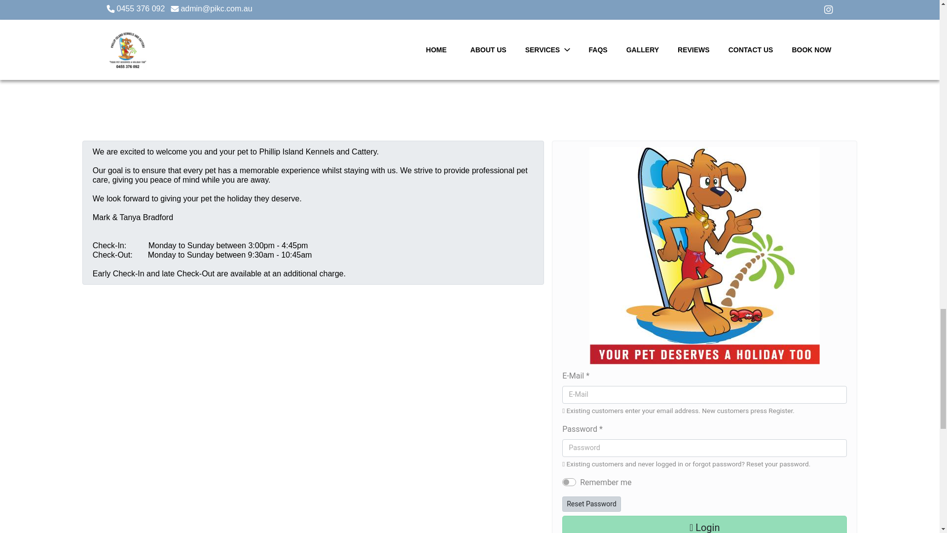 website screenshot of https://website-phillip-island-kennels.pages.dev/