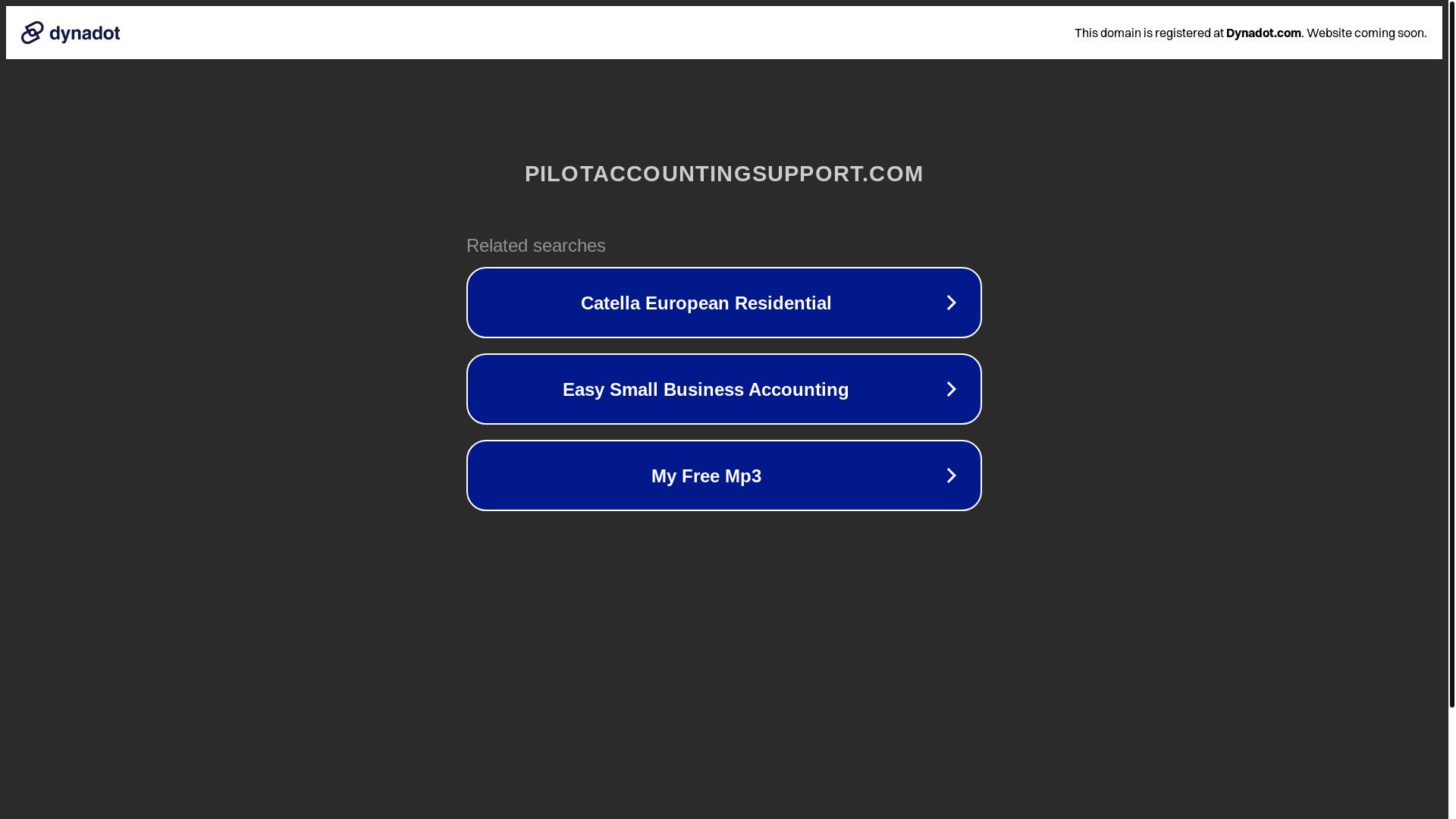 website screenshot of https://pilotaccountingsupport.com/