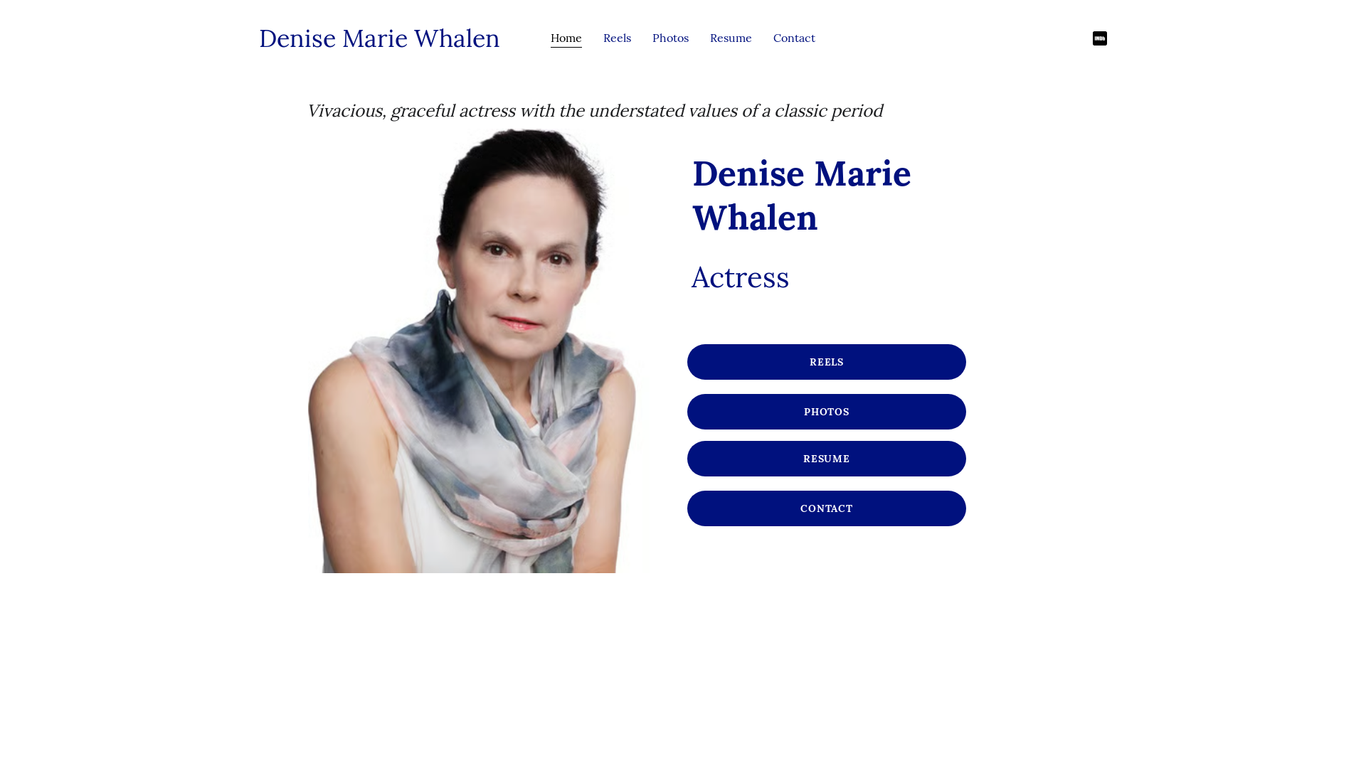 website screenshot of https://denisemariewhalen.me/