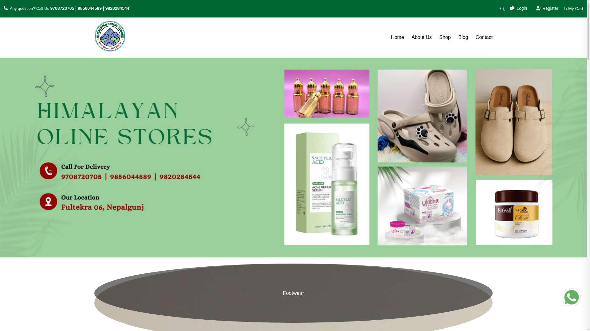 website screenshot of https://himalayanonlinestores.com.np/