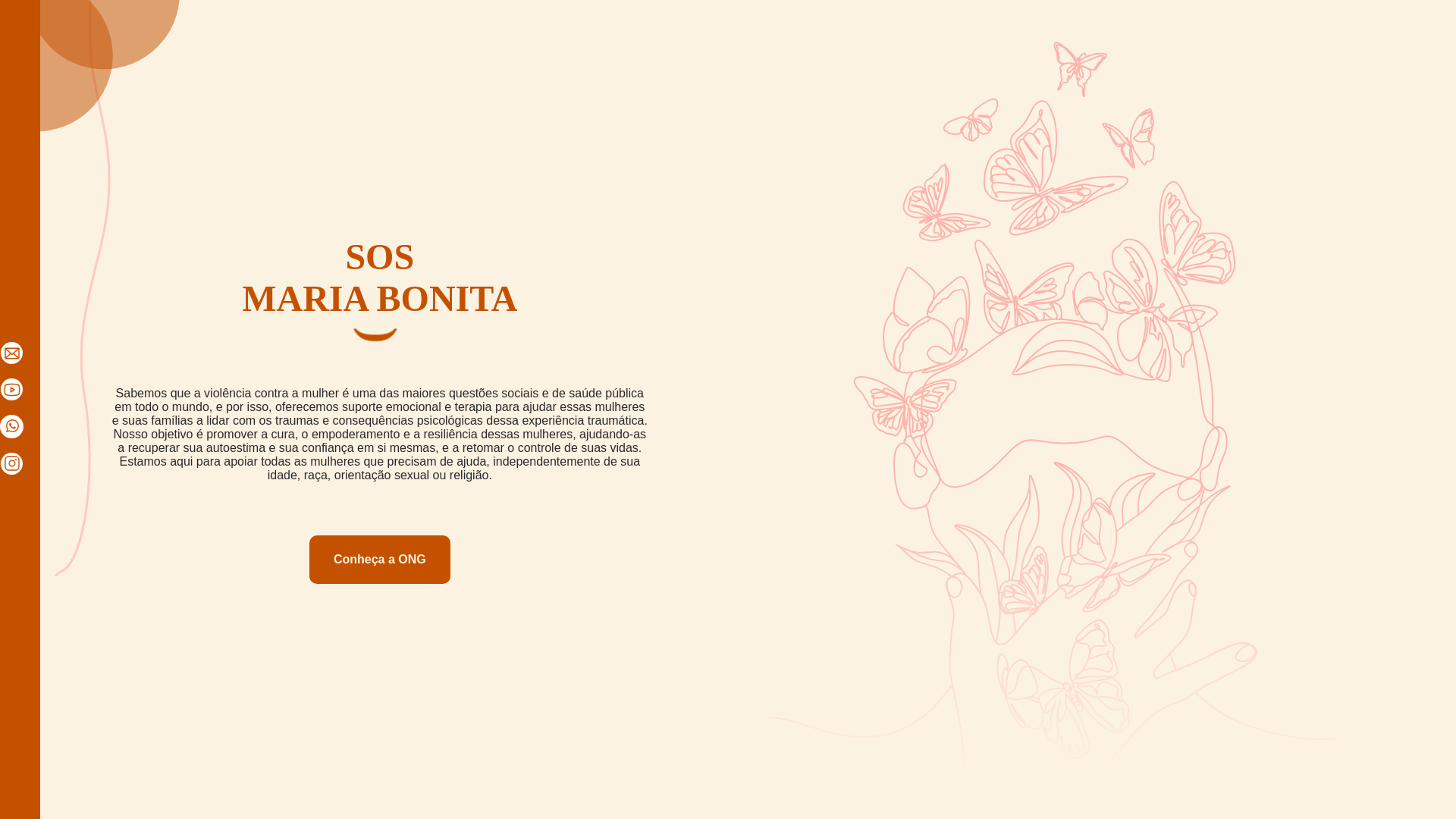 website screenshot of https://sosmariabonita.org/