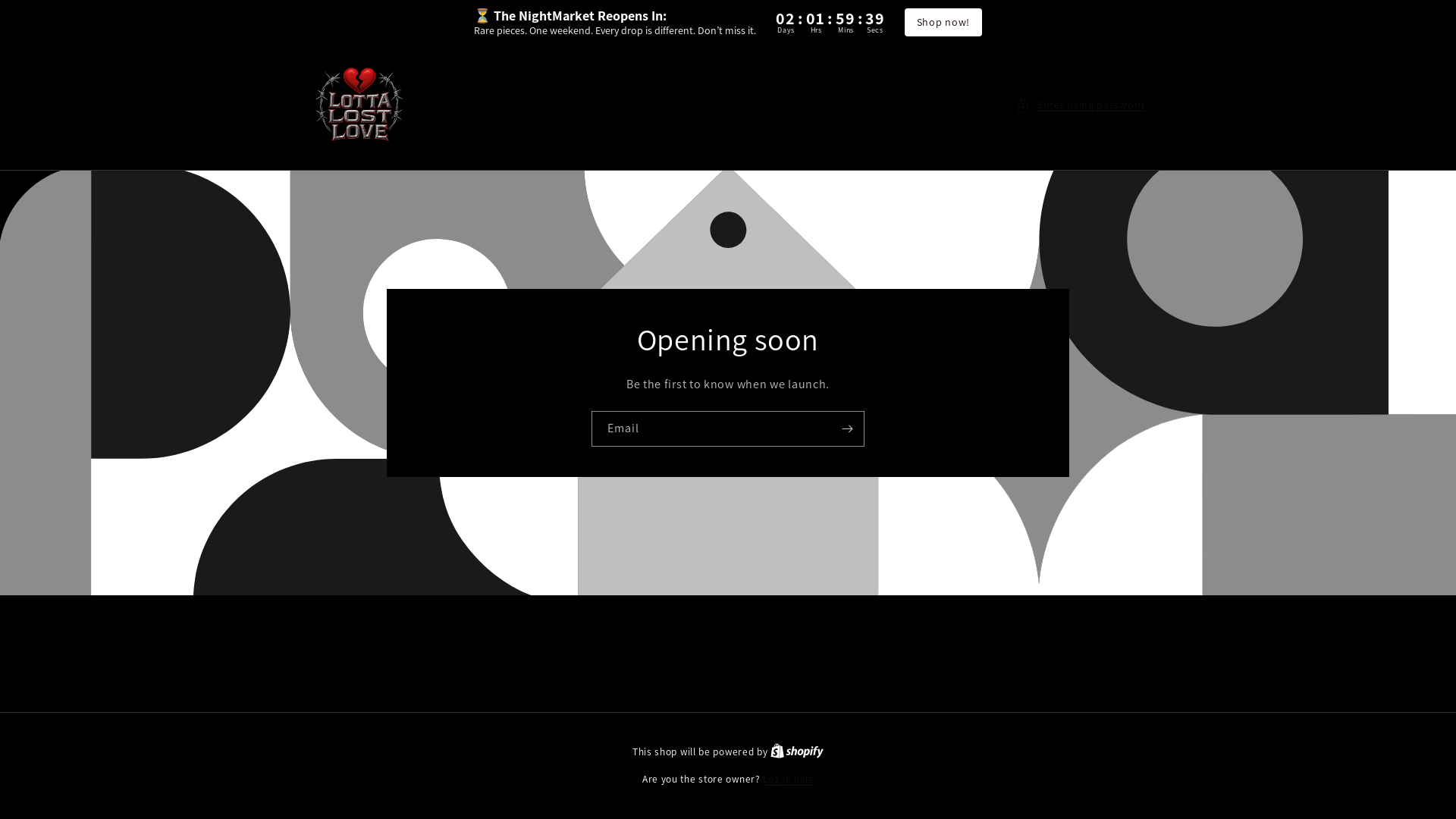 website screenshot of https://lottalostlove.com/