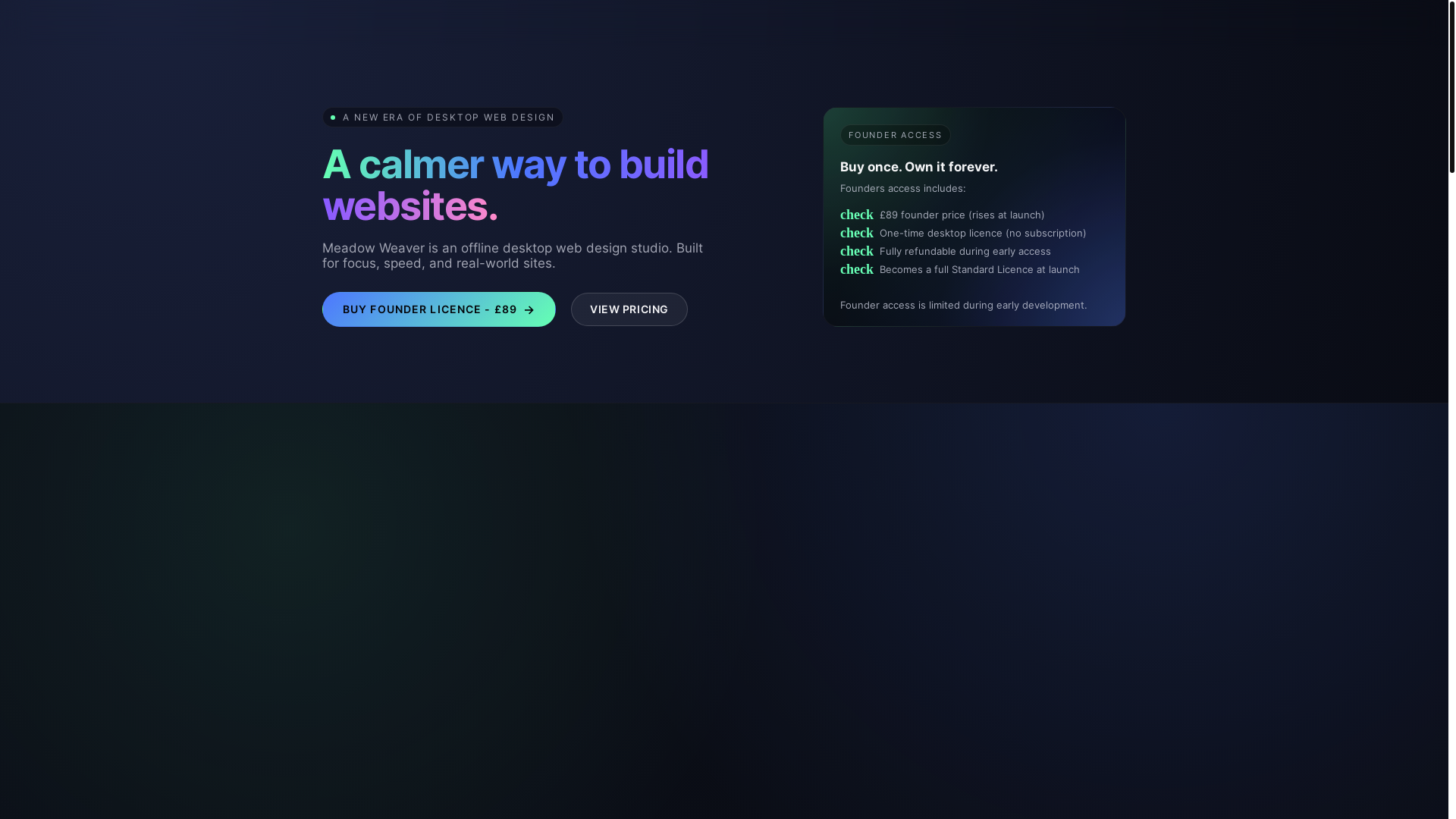 website screenshot of https://meadowweaver.pages.dev/