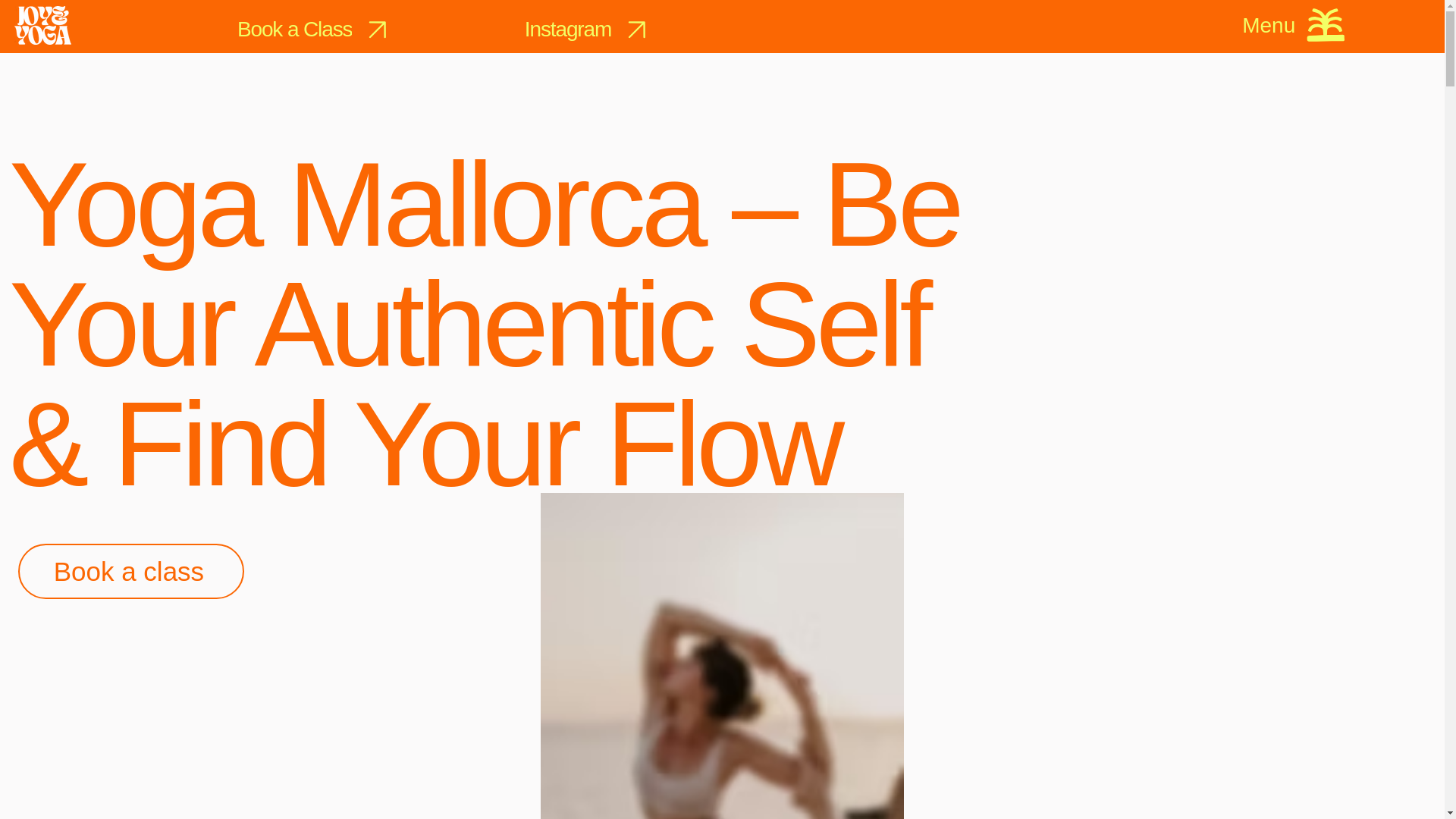 website screenshot of https://yoga-on-mallorca.com/