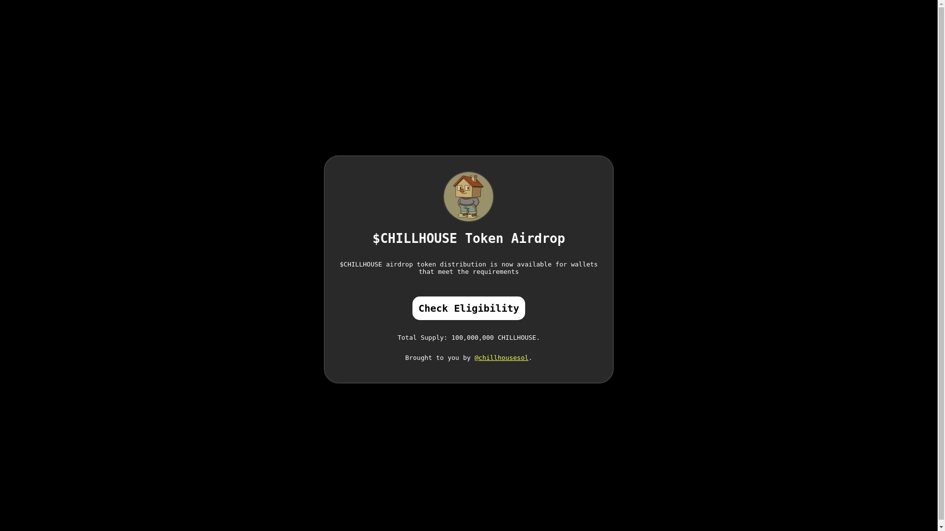 website screenshot of https://chillhouse-allocation.xyz/
