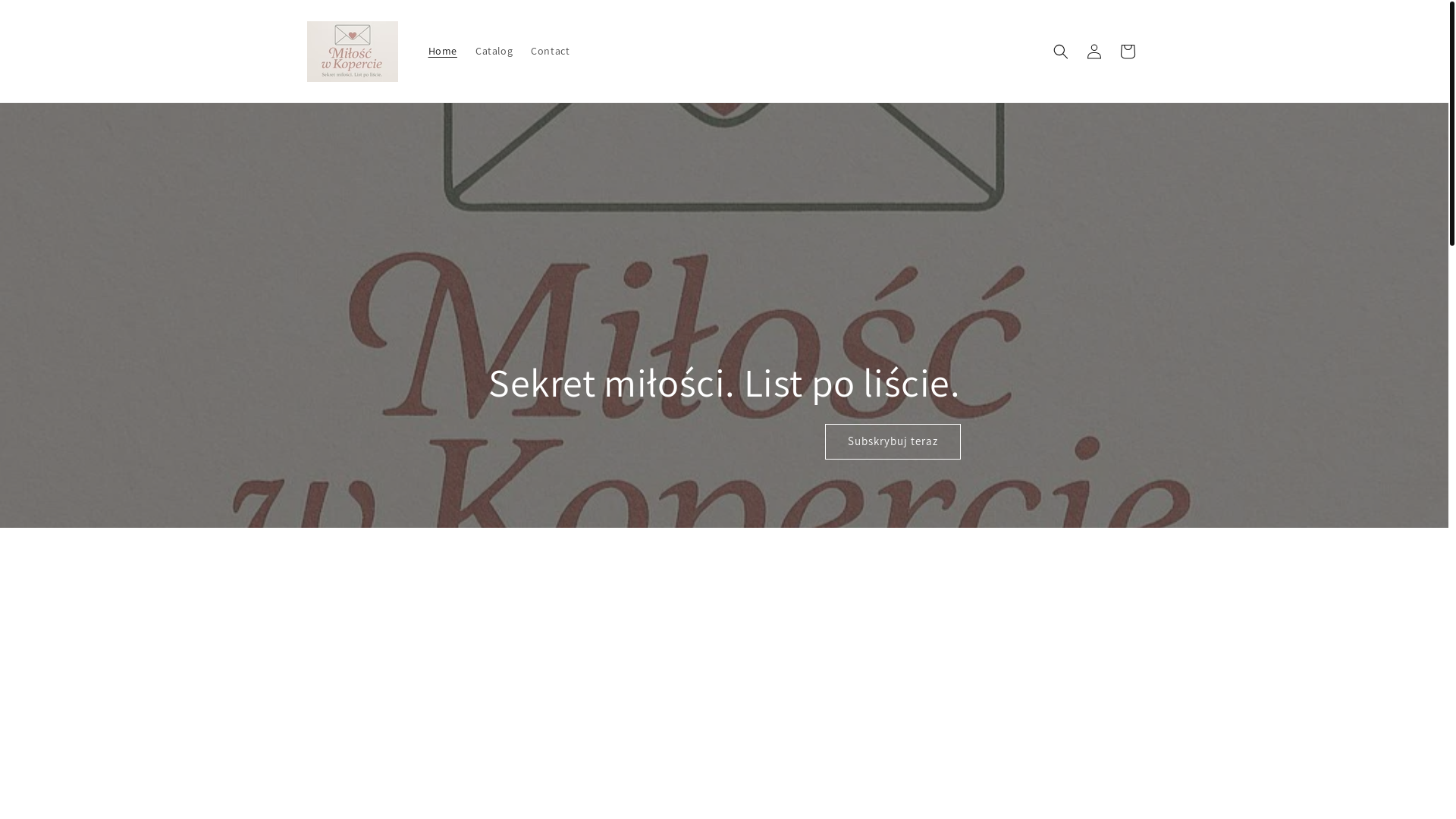 website screenshot of https://miloscwkopercie.pl/
