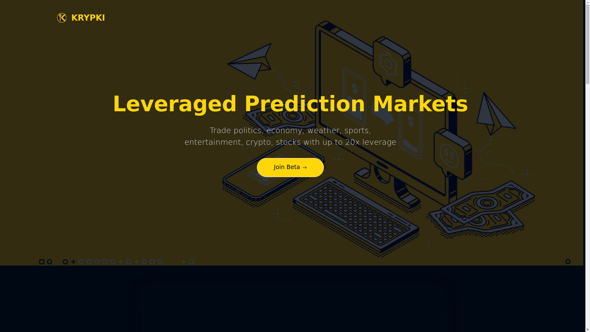 website screenshot of https://krypki-landing.pages.dev/