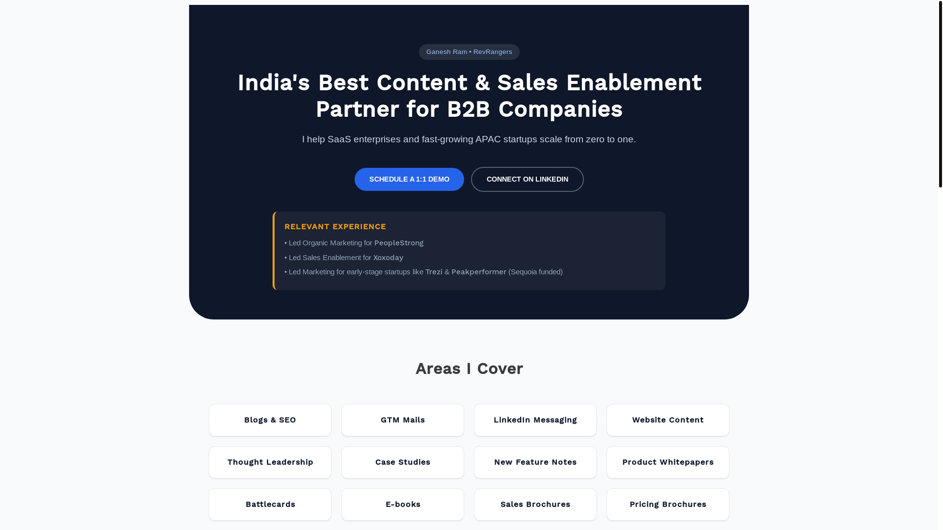 website screenshot of https://getrevrangers.in/