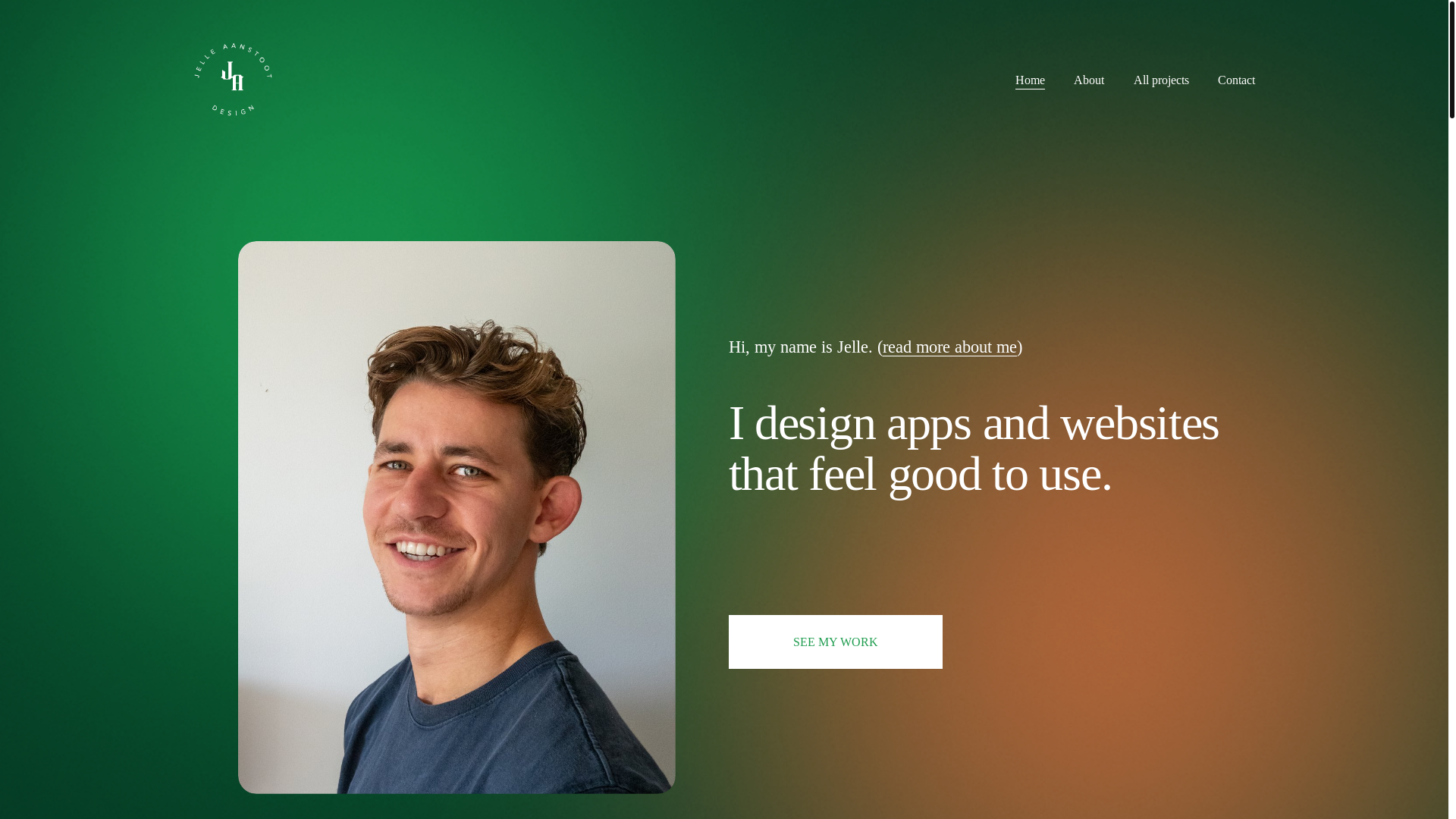 website screenshot of https://jelleaanstoot.nl/