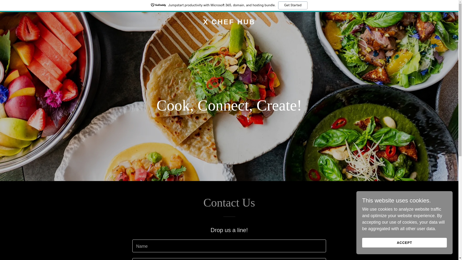 website screenshot of https://xchefhub.com/
