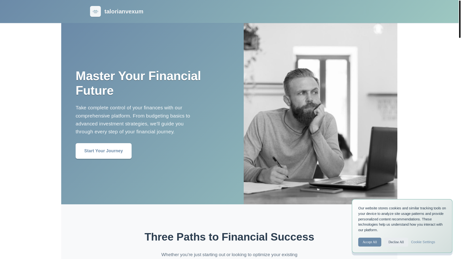 website screenshot of https://talorianvexum.com/