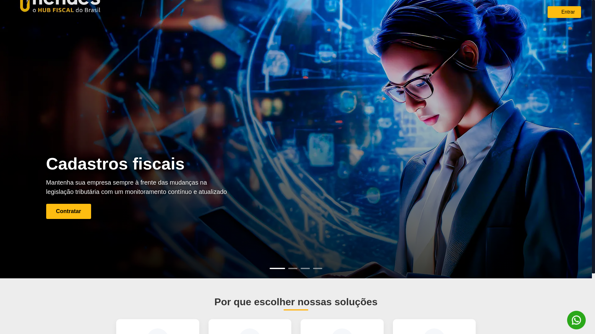 website screenshot of https://portalimendes.com.br/