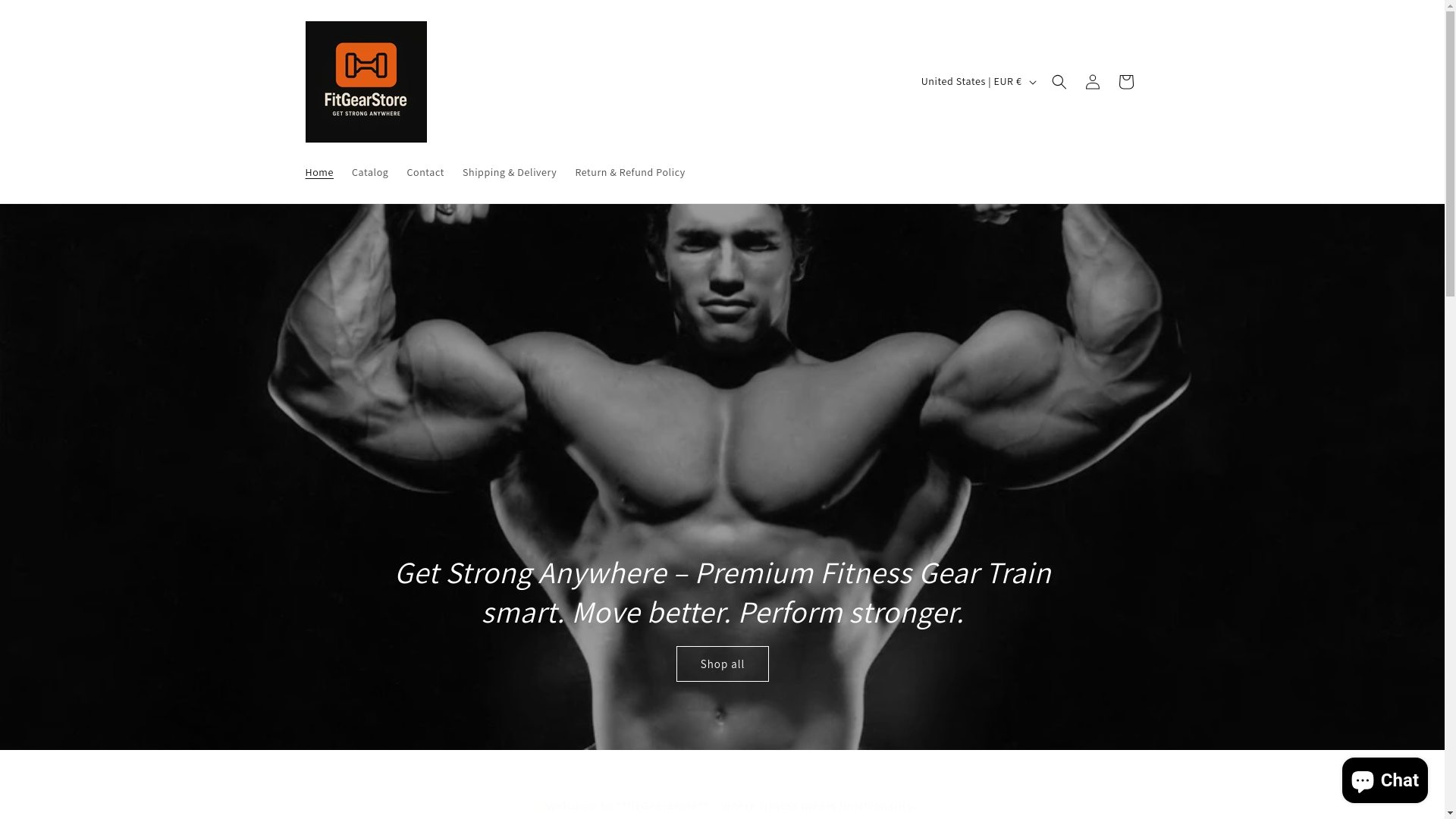 website screenshot of https://fitgearstore.fit/