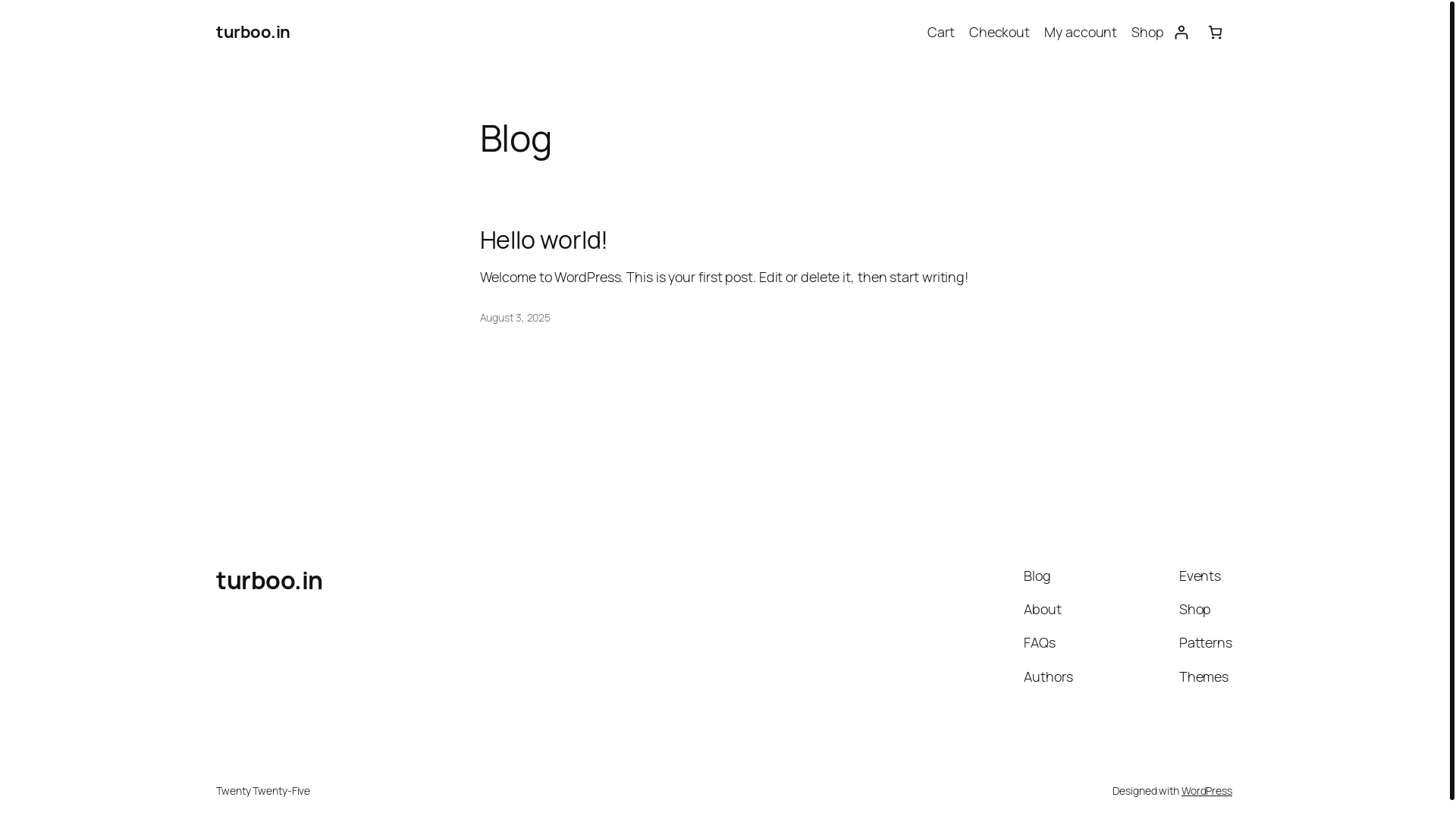 website screenshot of https://turboo.in/