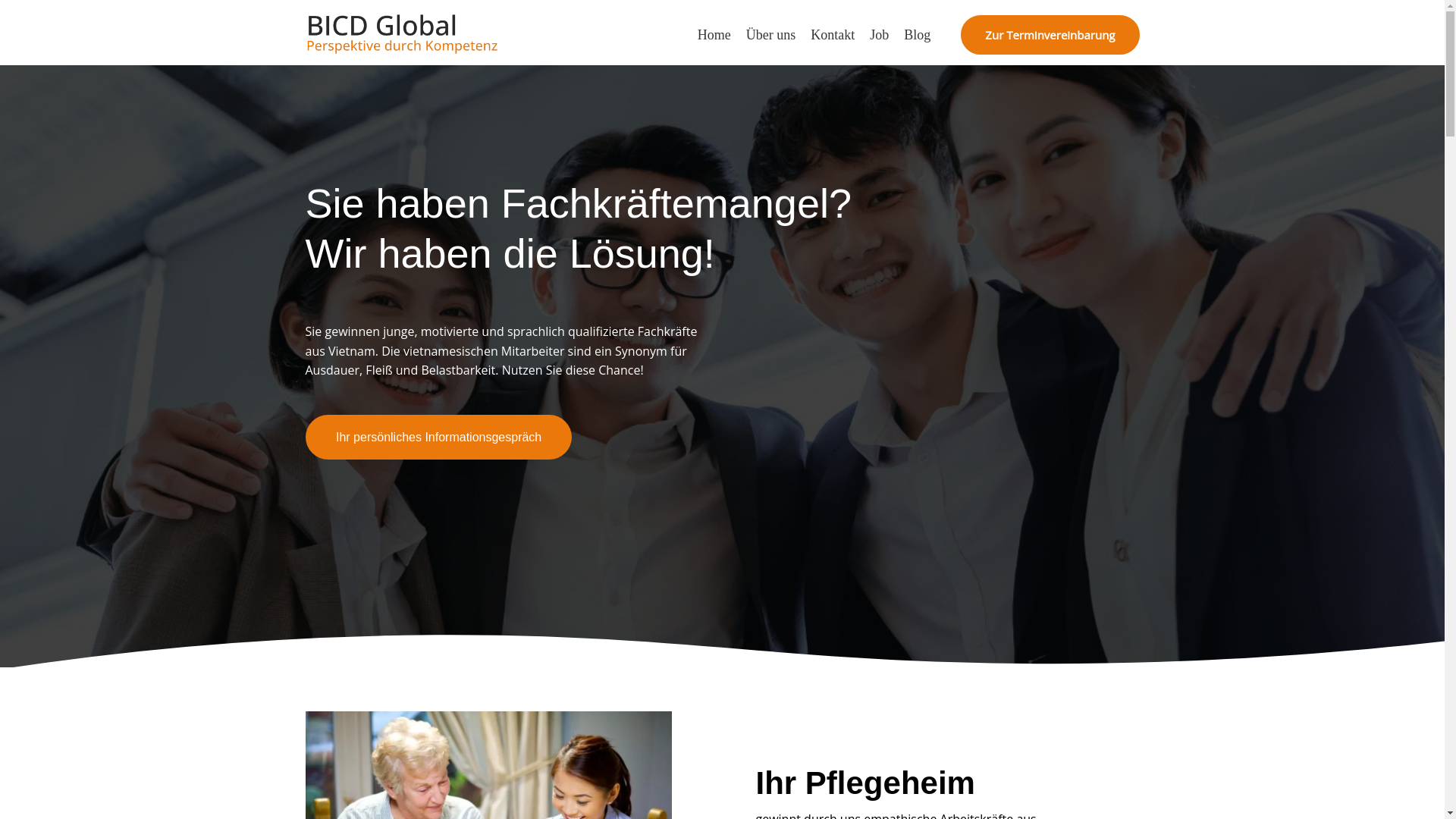 website screenshot of https://bicd-network.de/