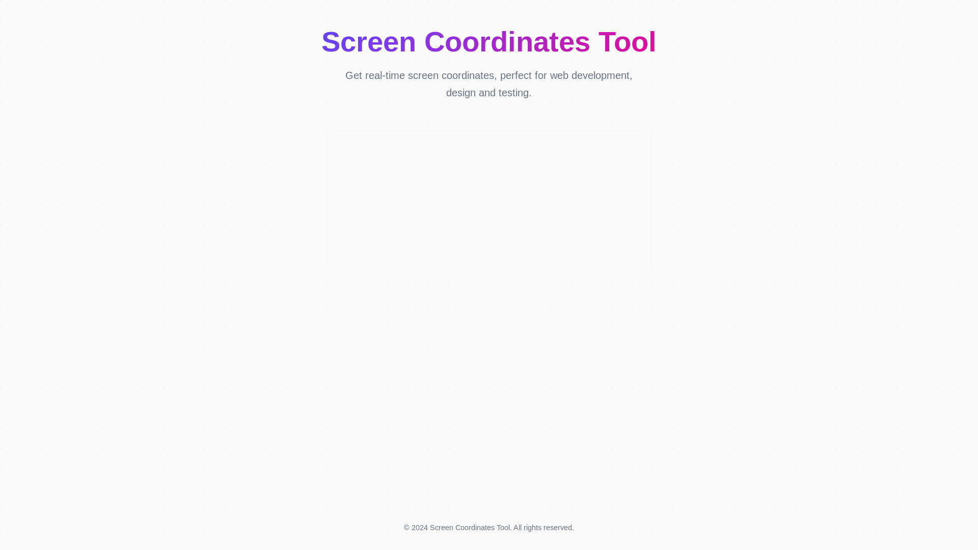 website screenshot of https://screencoordinates.pages.dev/