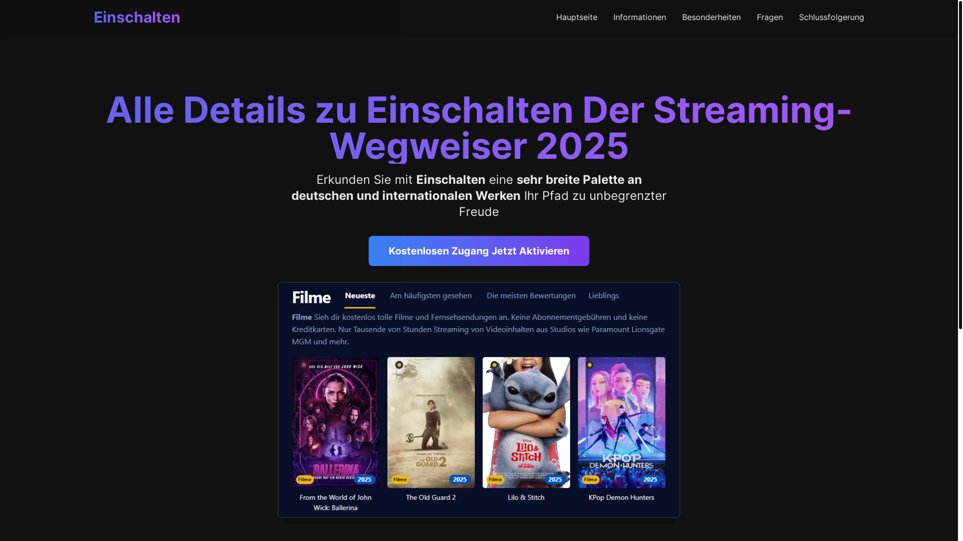 website screenshot of https://einschalten-ipxj.pages.dev/