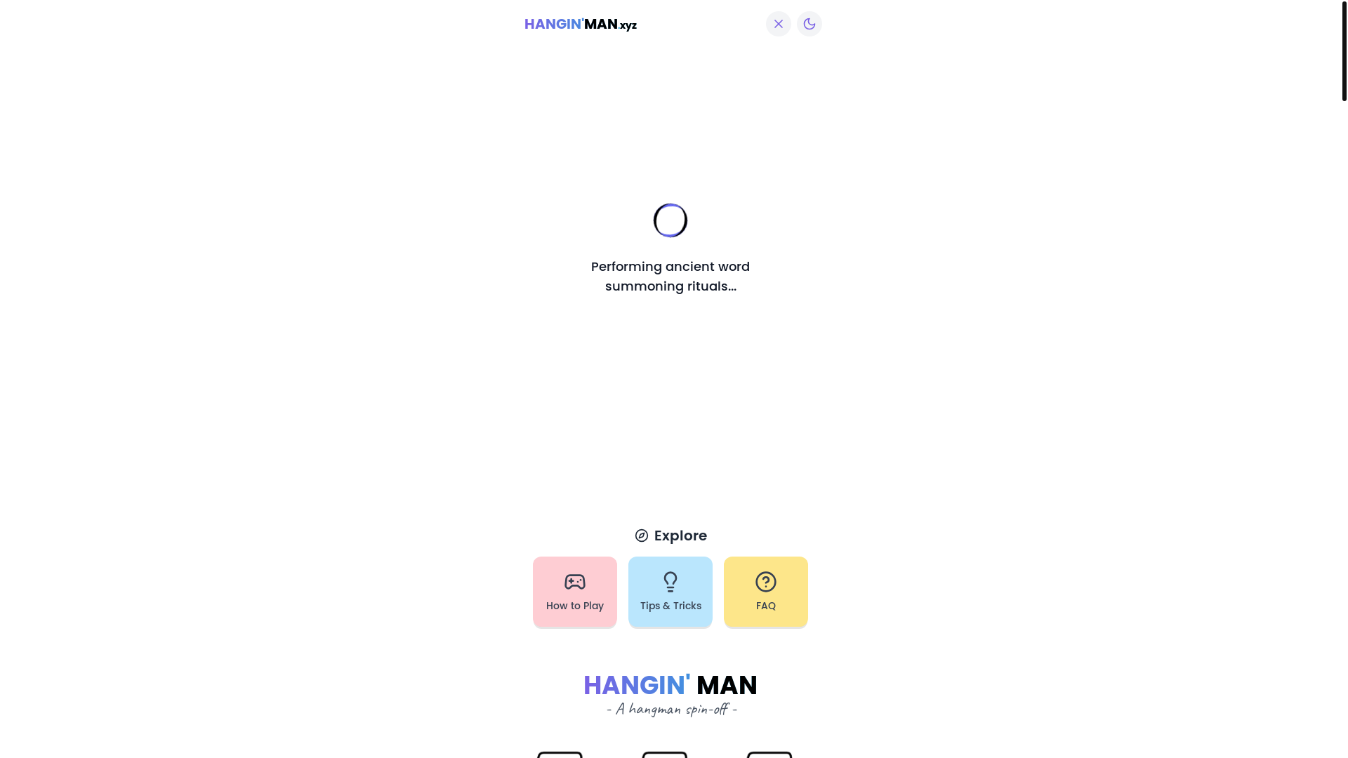 website screenshot of https://hangin-man.pages.dev/