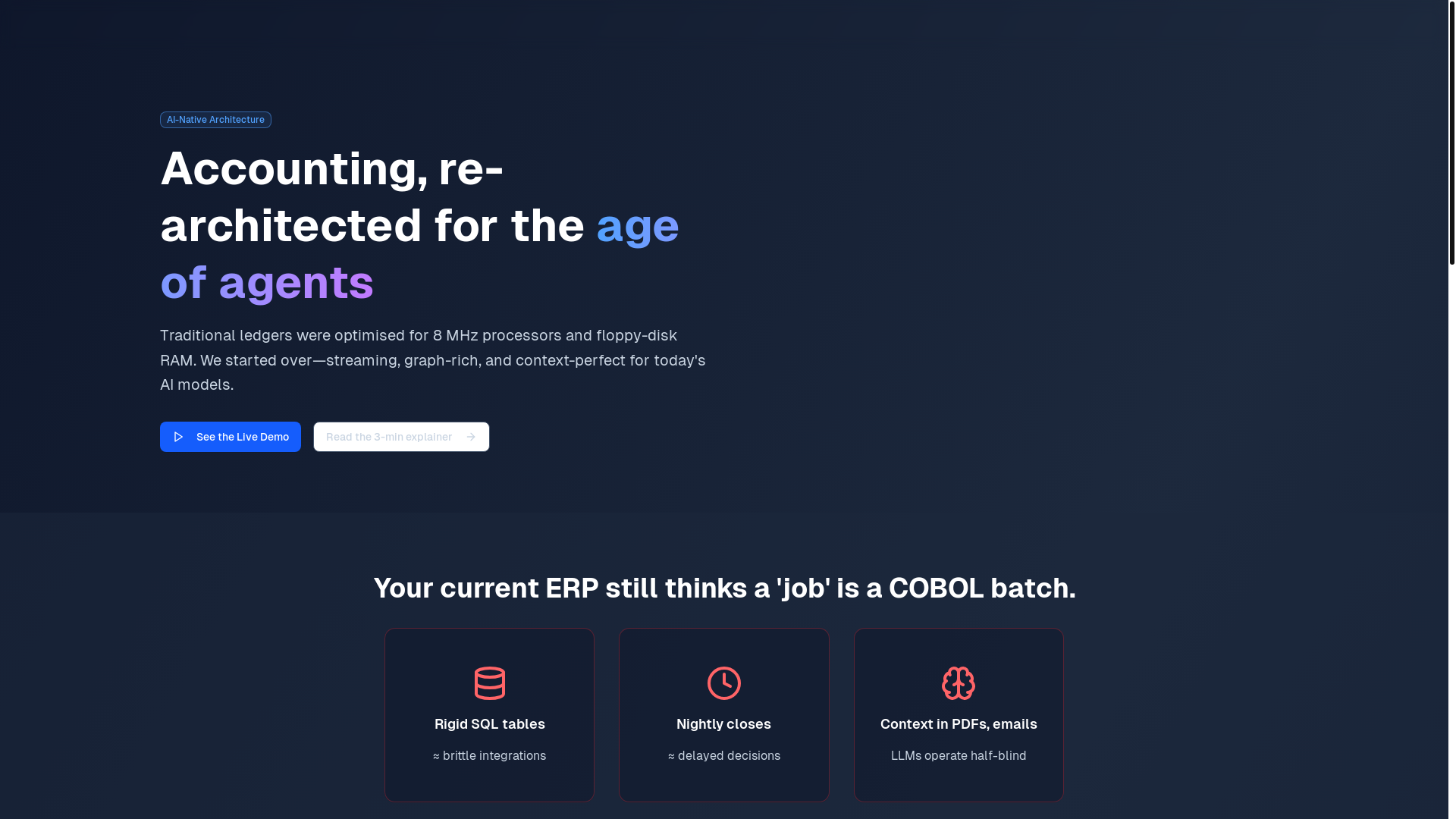 website screenshot of https://contexterp.com/