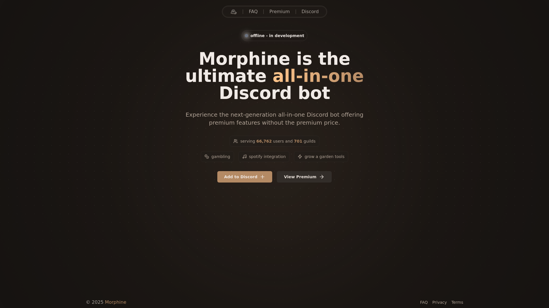 website screenshot of https://morphine-website.pages.dev/
